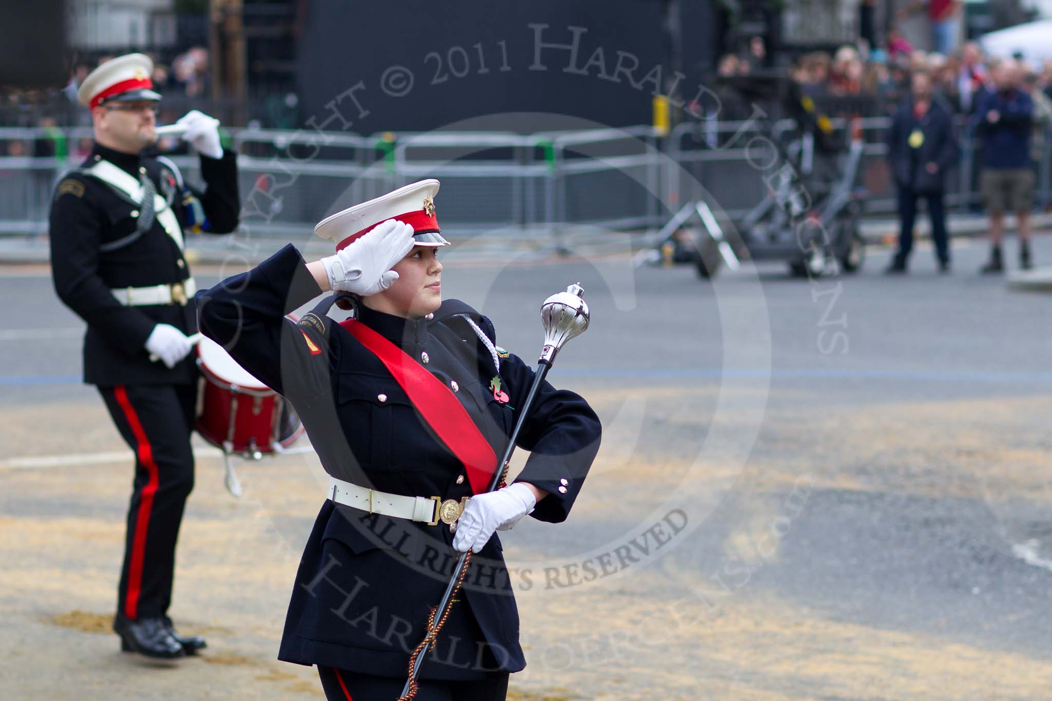 The Lord Mayor's Show 2011: Surbiton Royal British Legion Youth Marching Band (http://www.surbitonrblband.co.uk/)..
Opposite Mansion House, City of London,
London,
-,
United Kingdom,
on 12 November 2011 at 12:00, image #602