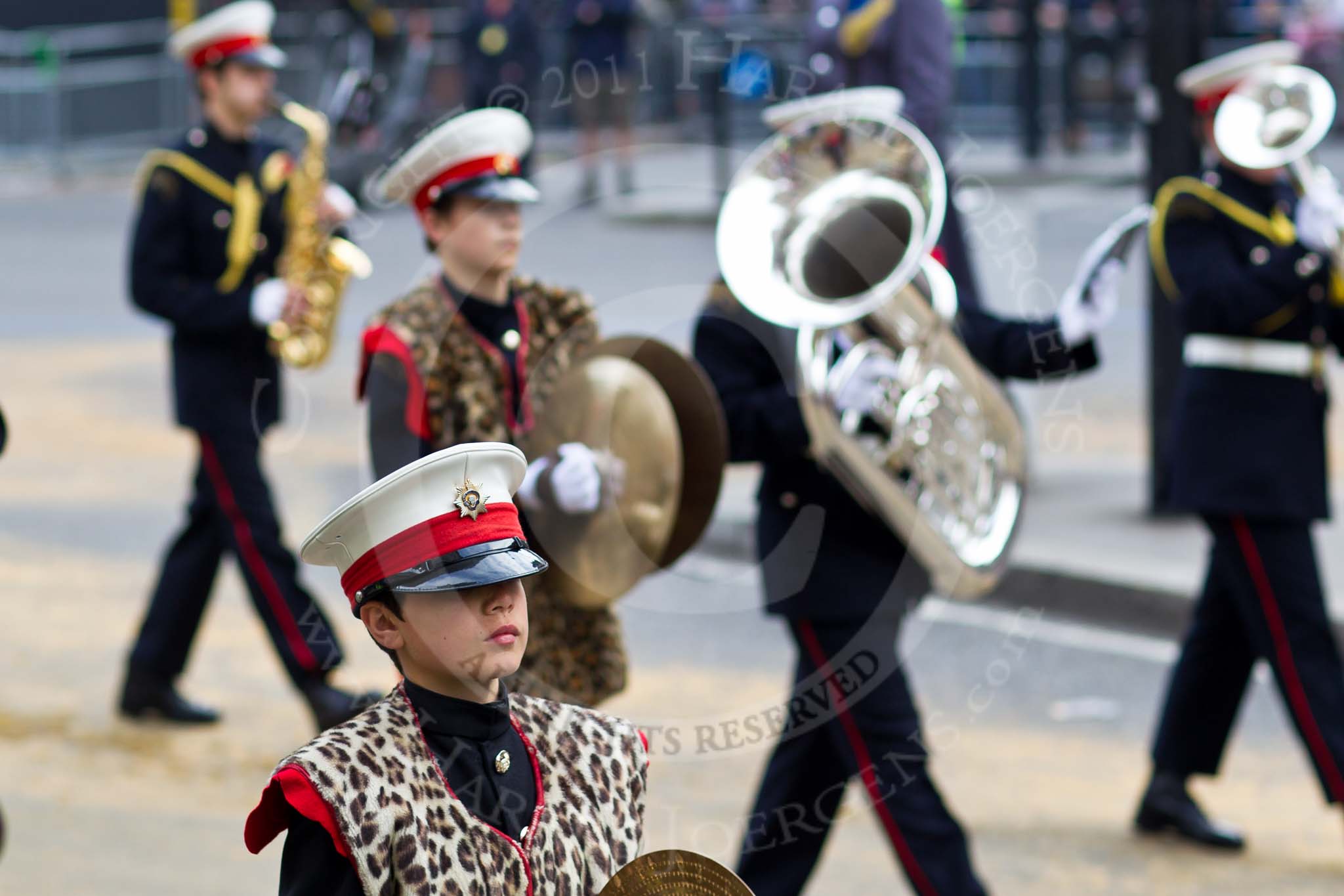 The Lord Mayor's Show 2011: Surbiton Royal British Legion Youth Marching Band (http://www.surbitonrblband.co.uk/)..
Opposite Mansion House, City of London,
London,
-,
United Kingdom,
on 12 November 2011 at 12:00, image #605