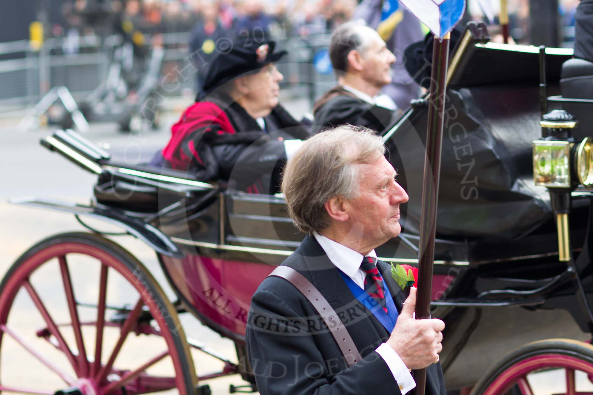 The Lord Mayor's Show 2011: City Livery Club / Guild of Freemen / Royal Society of St George / United Wards Club..
Opposite Mansion House, City of London,
London,
-,
United Kingdom,
on 12 November 2011 at 12:08, image #689