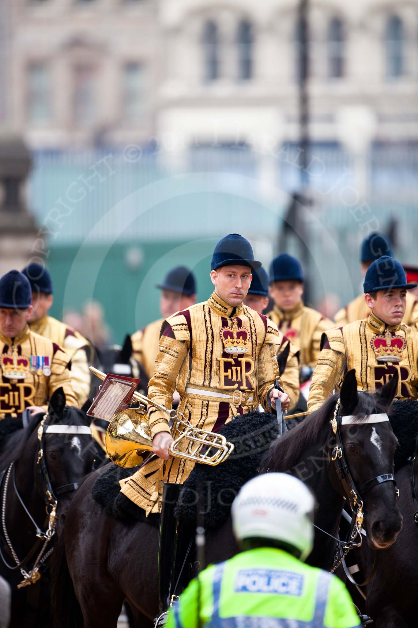 The Lord Mayor's Show 2011: The Life Guards, Household Cavalry Mounted Regiment Band & Division..
Opposite Mansion House, City of London,
London,
-,
United Kingdom,
on 12 November 2011 at 12:16, image #750