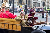 The Lord Mayor's Show 2011: Worshipful Company of Tin Plate Workers (http://www.tinplateworkers.co.uk/), here with a 1914 Rolls Royce Shooting Brake..
Opposite Mansion House, City of London,
London,
-,
United Kingdom,
on 12 November 2011 at 12:05, image #650