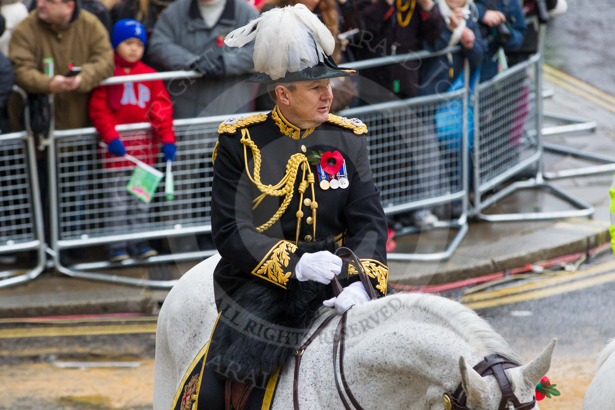 Lord Mayor's Show 2012.
Press stand opposite Mansion House, City of London,
London,
Greater London,
United Kingdom,
on 10 November 2012 at 10:59, image #182