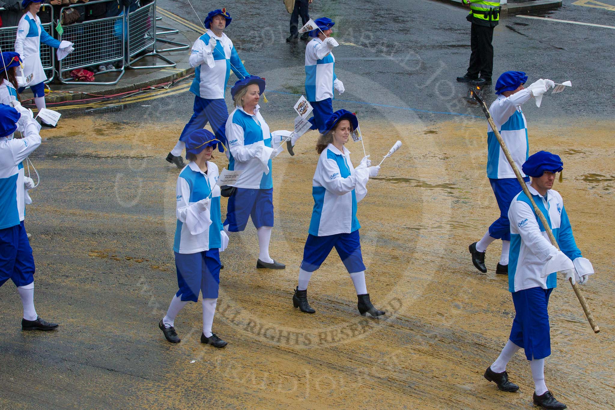 Lord Mayor's Show 2012: Worshipful Company of Tallow Chandlers..
Press stand opposite Mansion House, City of London,
London,
Greater London,
United Kingdom,
on 10 November 2012 at 11:03, image #234