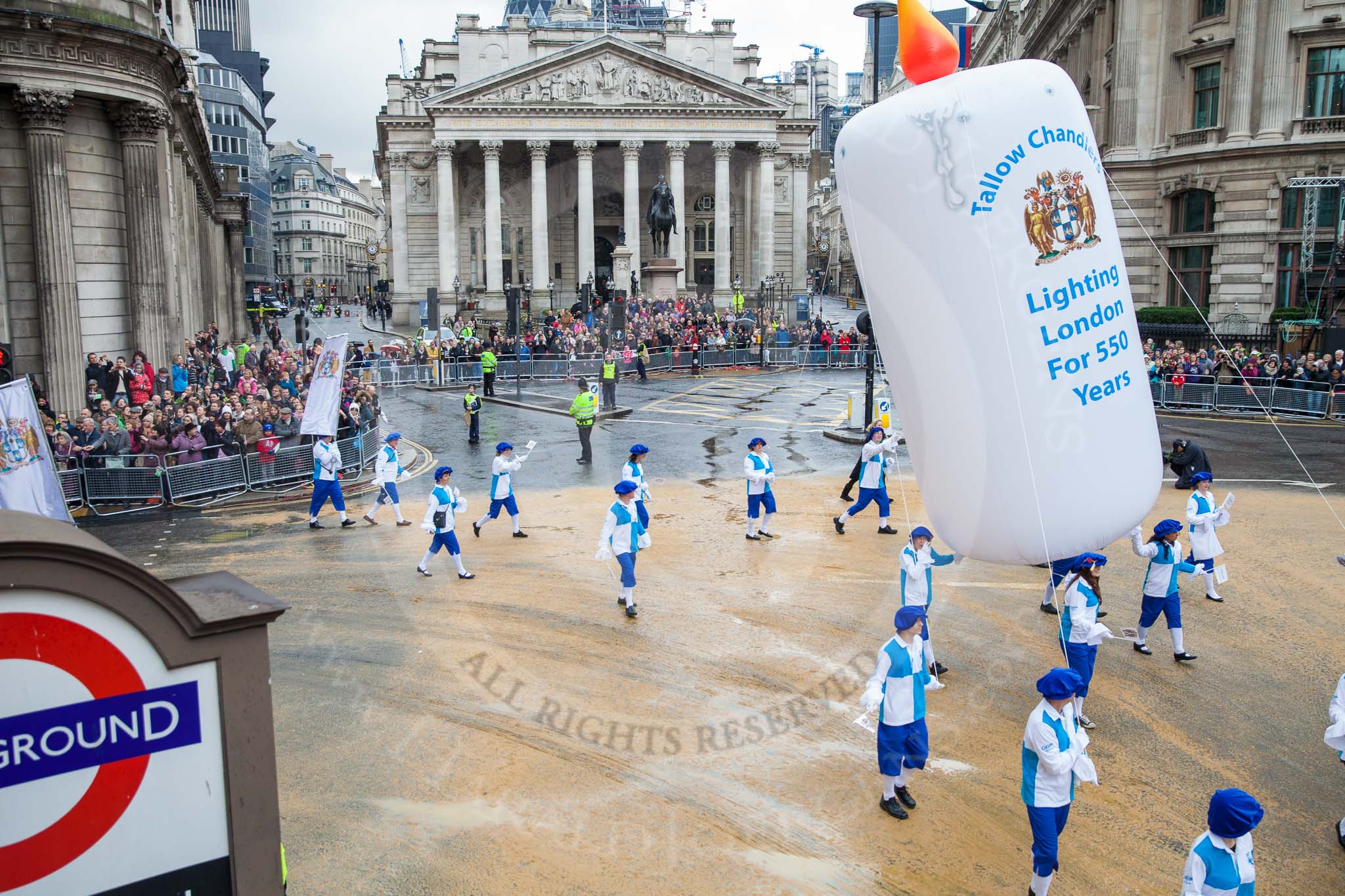 Lord Mayor's Show 2012: Worshipful Company of Tallow Chandlers..
Press stand opposite Mansion House, City of London,
London,
Greater London,
United Kingdom,
on 10 November 2012 at 11:03, image #239