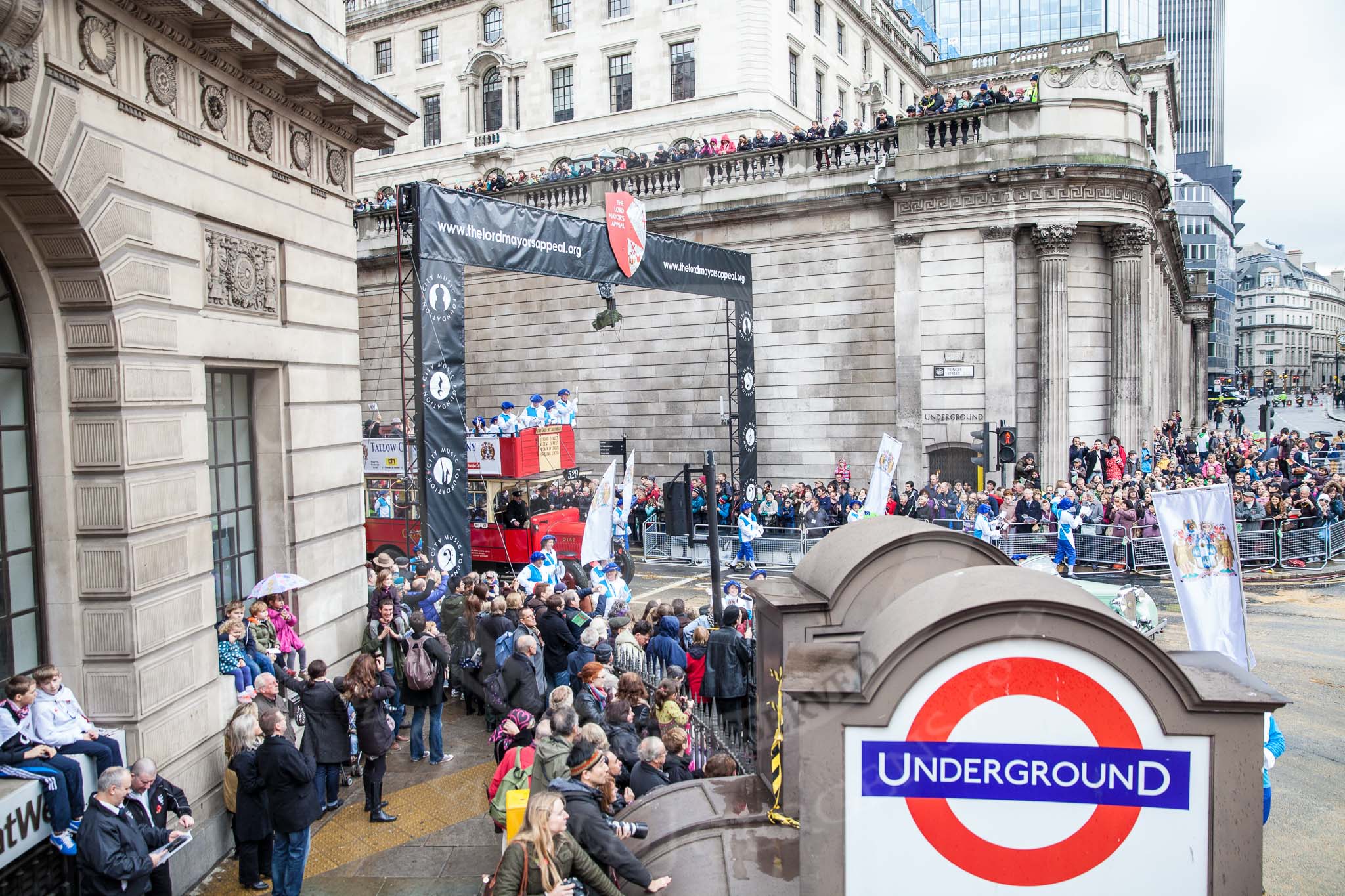 Lord Mayor's Show 2012: Worshipful Company of Tallow Chandlers..
Press stand opposite Mansion House, City of London,
London,
Greater London,
United Kingdom,
on 10 November 2012 at 11:03, image #240