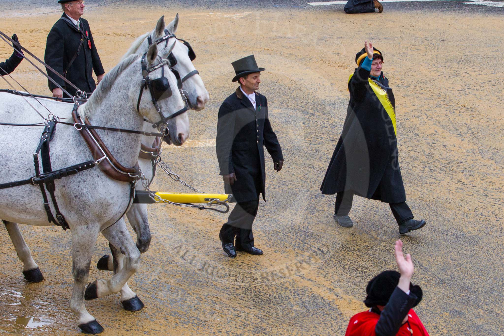 Lord Mayor's Show 2012.
Press stand opposite Mansion House, City of London,
London,
Greater London,
United Kingdom,
on 10 November 2012 at 11:04, image #270
