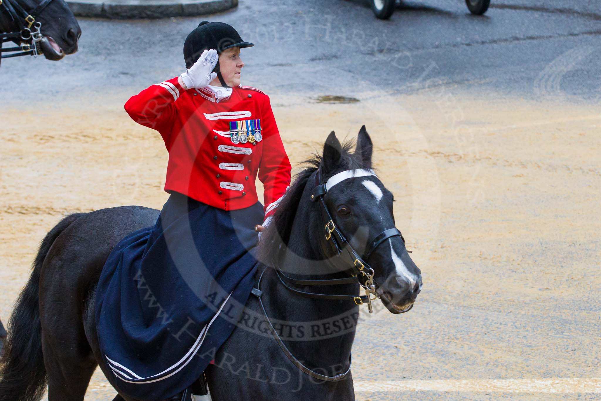 Lord Mayor's Show 2012: Entry 15 - FANY, the Princess Royal's Volunteer Corps..
Press stand opposite Mansion House, City of London,
London,
Greater London,
United Kingdom,
on 10 November 2012 at 11:06, image #310