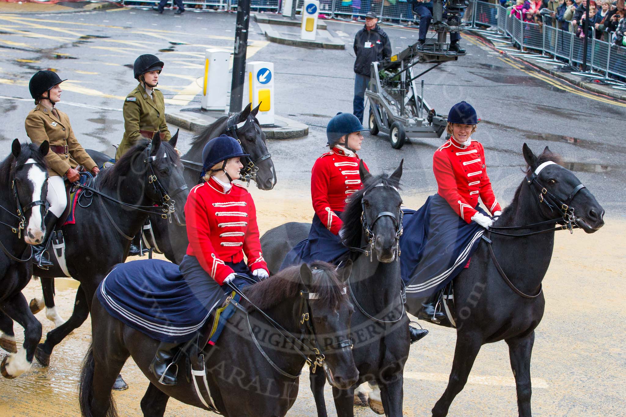Lord Mayor's Show 2012: Entry 15 - FANY, the Princess Royal's Volunteer Corps..
Press stand opposite Mansion House, City of London,
London,
Greater London,
United Kingdom,
on 10 November 2012 at 11:06, image #312