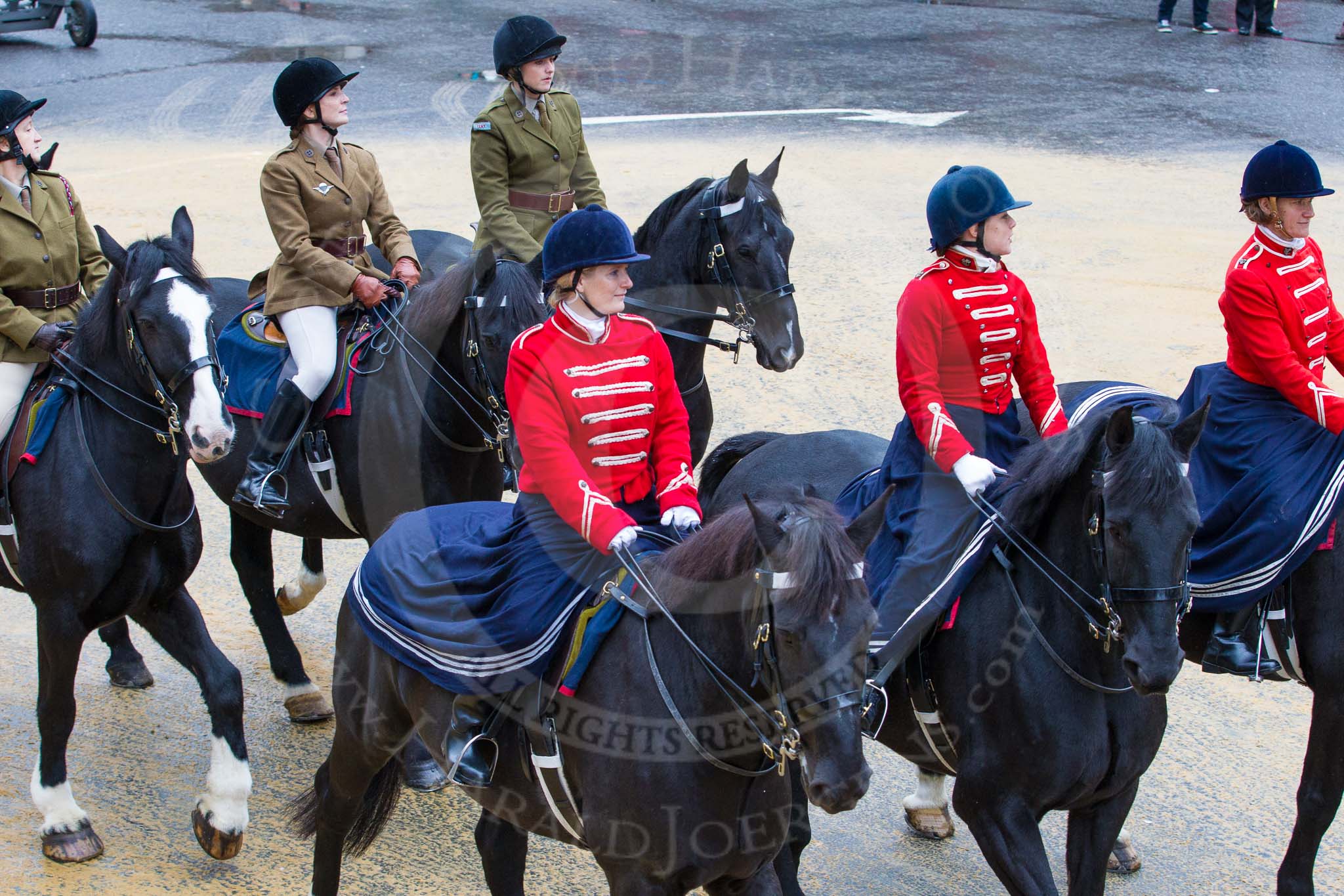 Lord Mayor's Show 2012: Entry 15 - FANY, the Princess Royal's Volunteer Corps..
Press stand opposite Mansion House, City of London,
London,
Greater London,
United Kingdom,
on 10 November 2012 at 11:06, image #314