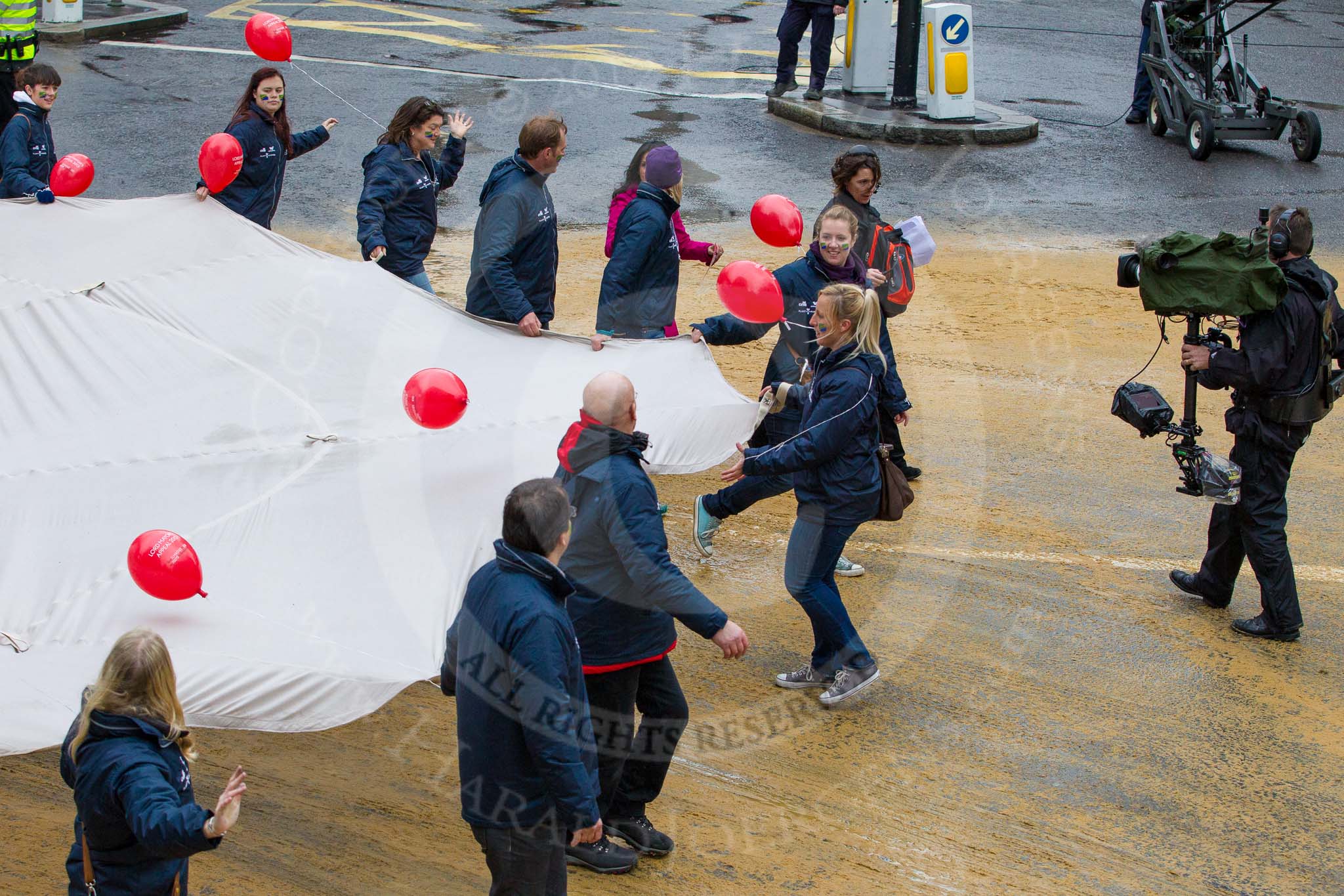 Lord Mayor's Show 2012: Entry 22 - Wings of Kilimanjaro - paraglider pi;ots about to fly from Mt Kilimanjaro for charity..
Press stand opposite Mansion House, City of London,
London,
Greater London,
United Kingdom,
on 10 November 2012 at 11:09, image #381