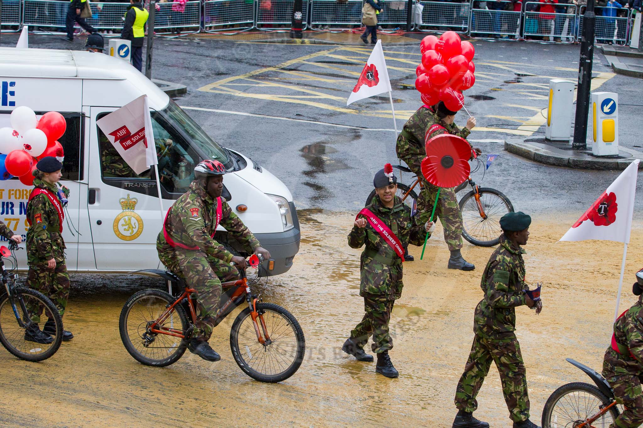 Lord Mayor's Show 2012: Entry 25 and 25 - Arny Cadet Force (ACF)..
Press stand opposite Mansion House, City of London,
London,
Greater London,
United Kingdom,
on 10 November 2012 at 11:11, image #435