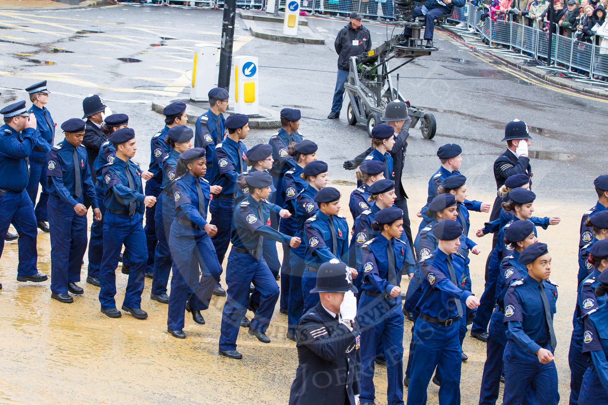 Lord Mayor's Show 2012: Entry 27 - Volunteer Police Cadets..
Press stand opposite Mansion House, City of London,
London,
Greater London,
United Kingdom,
on 10 November 2012 at 11:12, image #442