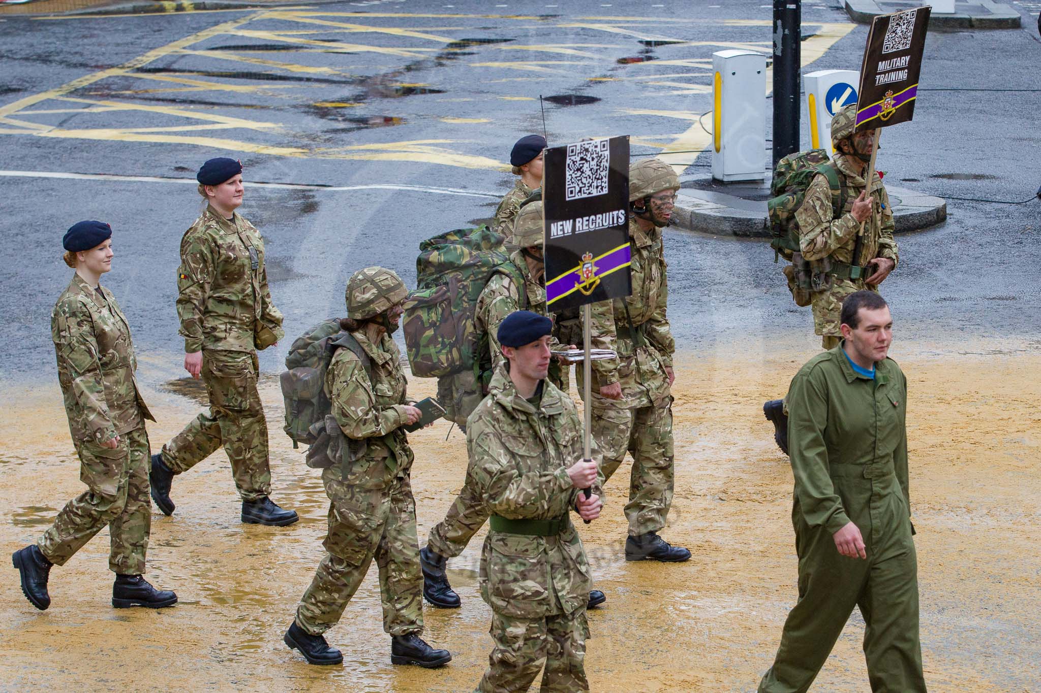 Lord Mayor's Show 2012: Entry 28 - ULOTC, University of London Officers Training Corps..
Press stand opposite Mansion House, City of London,
London,
Greater London,
United Kingdom,
on 10 November 2012 at 11:12, image #453