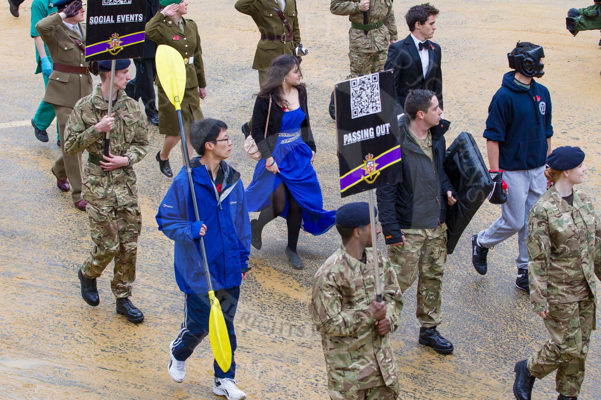 Lord Mayor's Show 2012: Entry 28 - ULOTC, University of London Officers Training Corps..
Press stand opposite Mansion House, City of London,
London,
Greater London,
United Kingdom,
on 10 November 2012 at 11:12, image #461