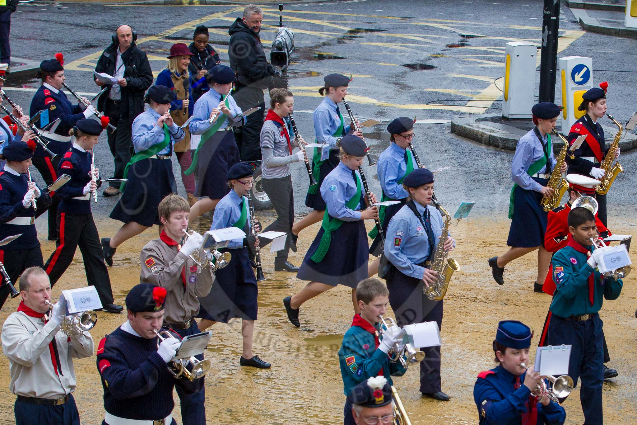 Lord Mayor's Show 2012: Entry 29 - National Youth Marching Band..
Press stand opposite Mansion House, City of London,
London,
Greater London,
United Kingdom,
on 10 November 2012 at 11:12, image #469