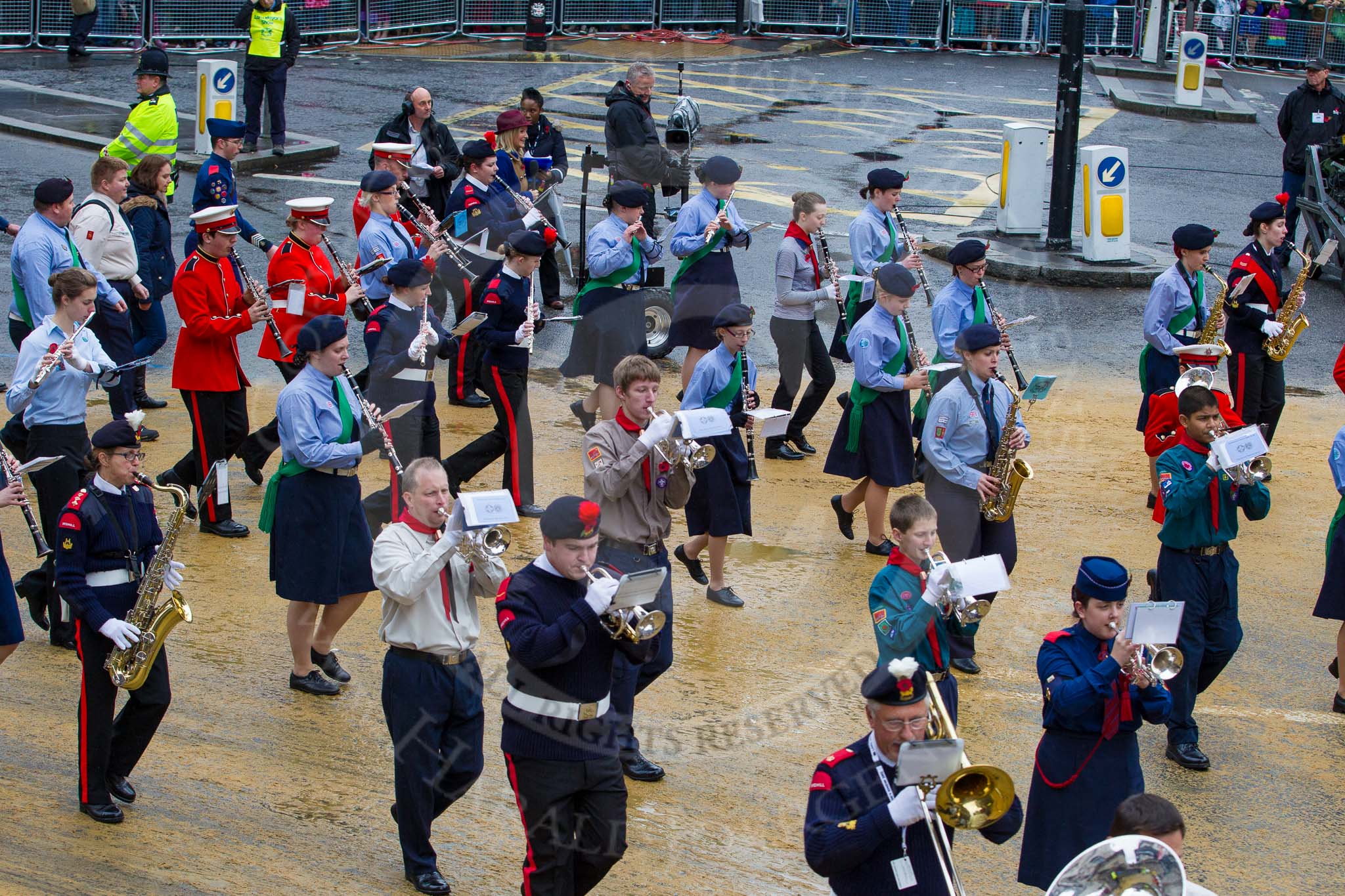 Lord Mayor's Show 2012: Entry 29 - National Youth Marching Band..
Press stand opposite Mansion House, City of London,
London,
Greater London,
United Kingdom,
on 10 November 2012 at 11:12, image #470