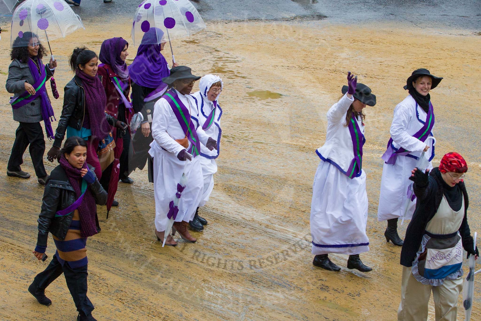 Lord Mayor's Show 2012: Entry 33 - Heba Women’s Group. Heba Women's Project is a unique training and enterprise project for women from diverse cultural backgrounds..
Press stand opposite Mansion House, City of London,
London,
Greater London,
United Kingdom,
on 10 November 2012 at 11:14, image #513
