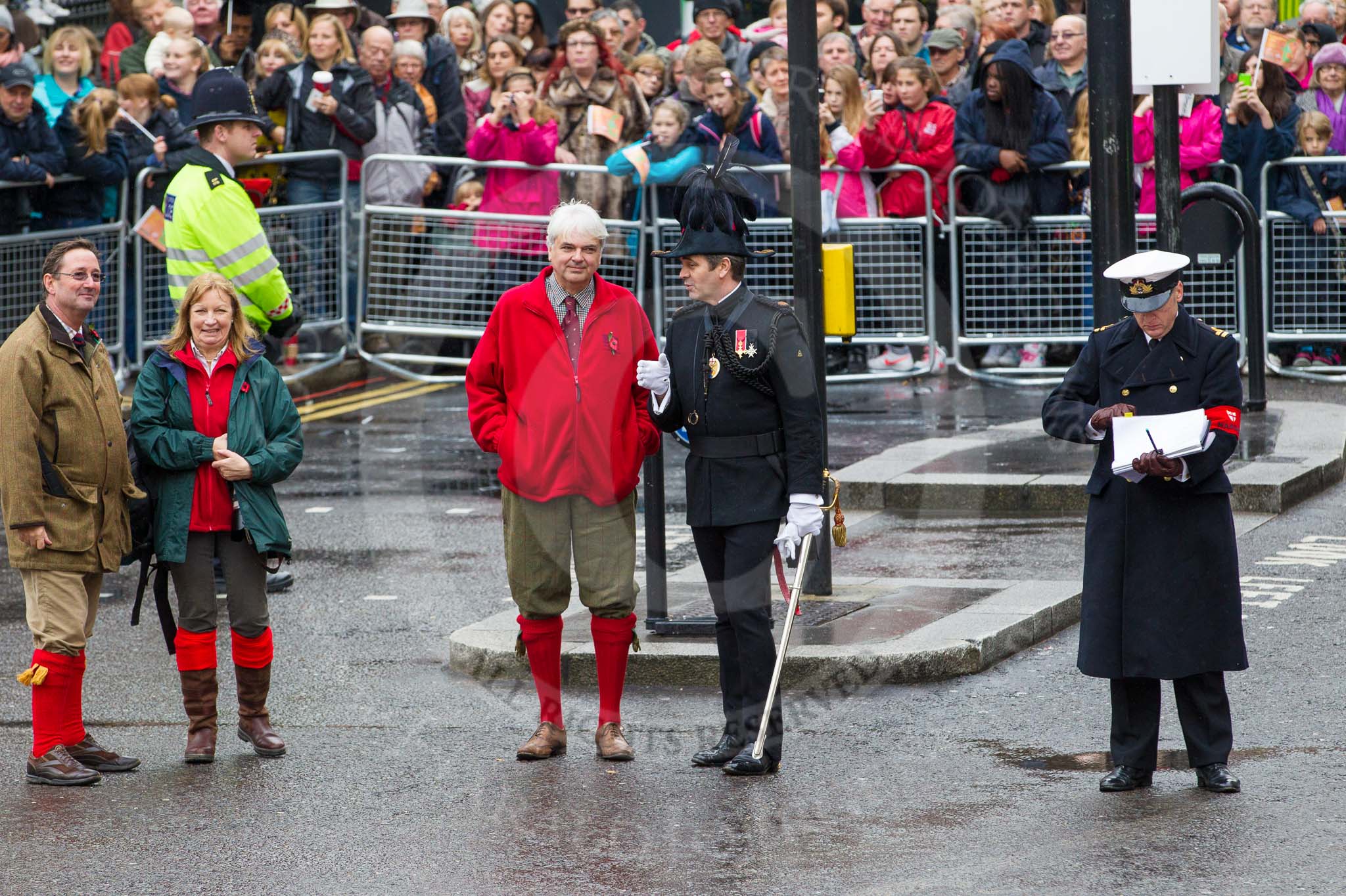 Lord Mayor's Show 2012: Dominic Reid, the Pageant Master..
Press stand opposite Mansion House, City of London,
London,
Greater London,
United Kingdom,
on 10 November 2012 at 11:15, image #547