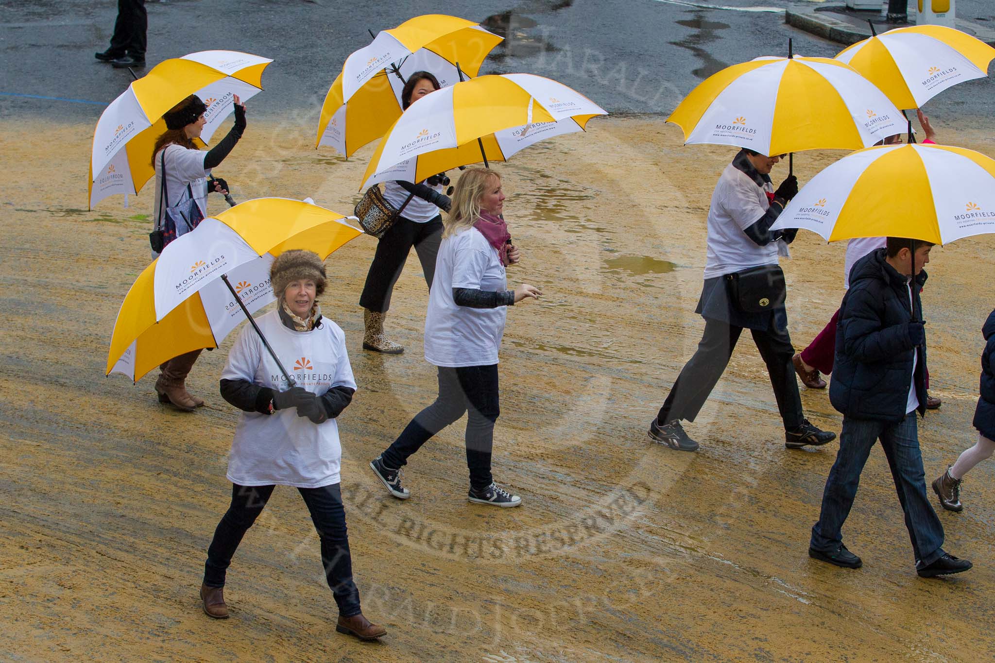 Photo 1211101115431D45759HaraldJoergens Lord Mayor's Show 2012: Entry 36 - Moorfields Private, the exclusive division of Moorfields Eye Hospital..
Press stand opposite Mansion House, City of London,
London,
Greater London,
United Kingdom,
on 10 November 2012 at 11:15, image #550