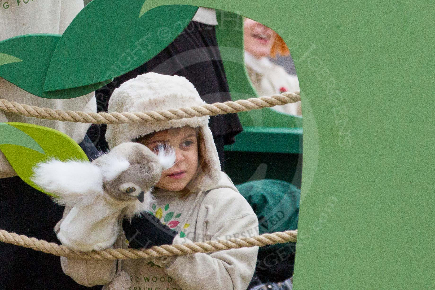 Lord Mayor's Show 2012: Entry 37 - Epping Forest promotes the launch of the Gifford Wood Appeal..
Press stand opposite Mansion House, City of London,
London,
Greater London,
United Kingdom,
on 10 November 2012 at 11:16, image #558