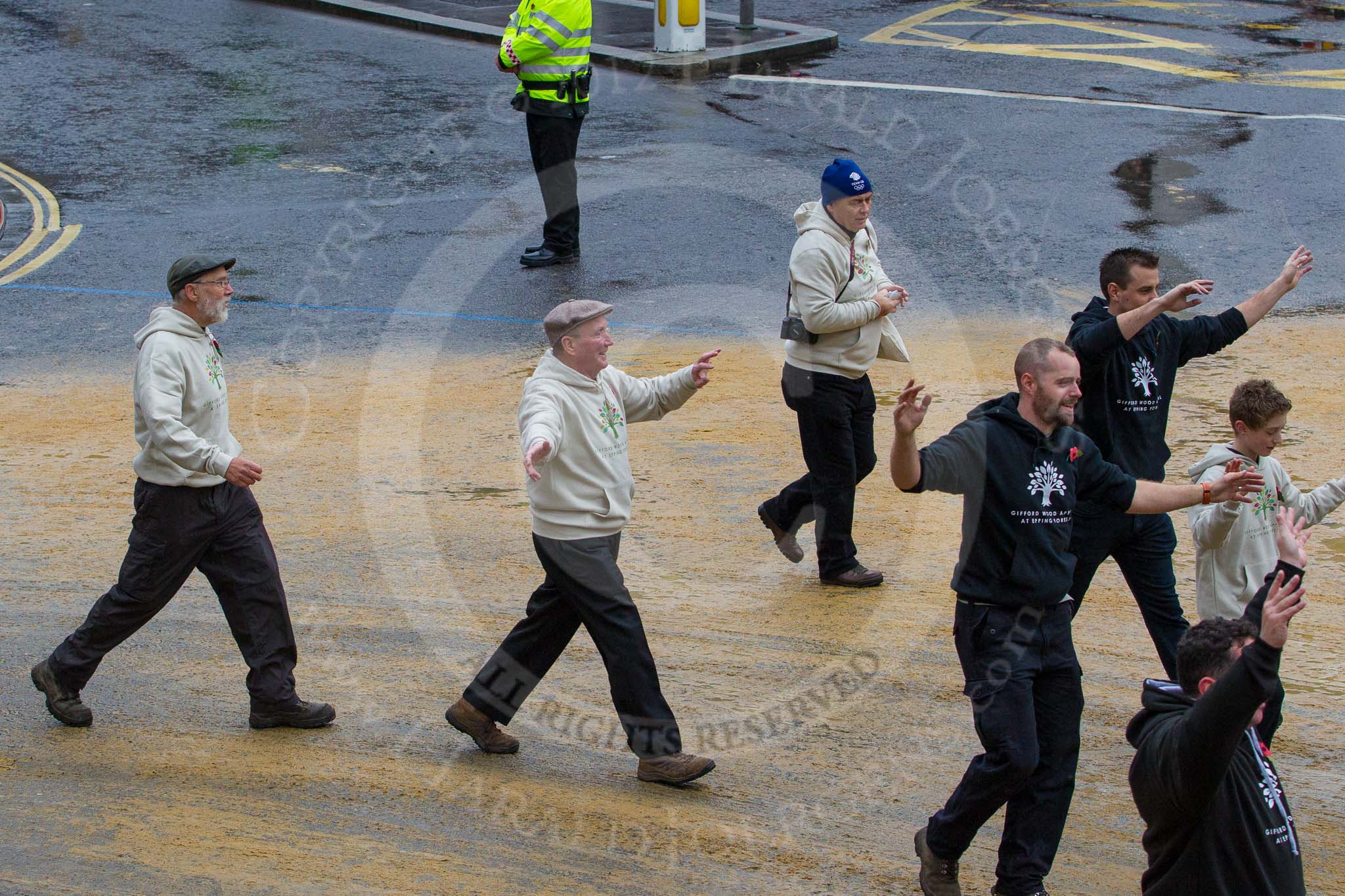 Lord Mayor's Show 2012: Entry 37 - Epping Forest promotes the launch of the Gifford Wood Appeal..
Press stand opposite Mansion House, City of London,
London,
Greater London,
United Kingdom,
on 10 November 2012 at 11:16, image #563