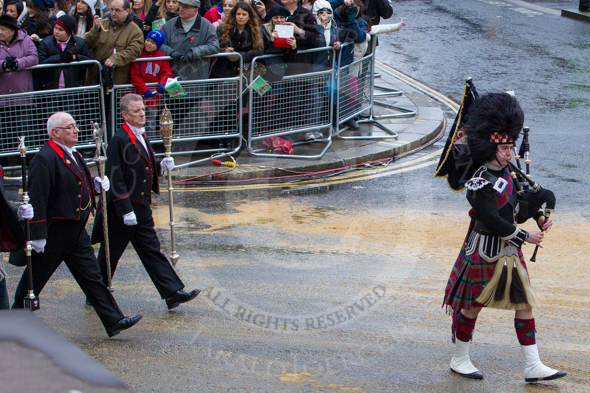 Lord Mayor's Show 2012: Entry 45 - Scottish Development International (SDI)..
Press stand opposite Mansion House, City of London,
London,
Greater London,
United Kingdom,
on 10 November 2012 at 11:19, image #624