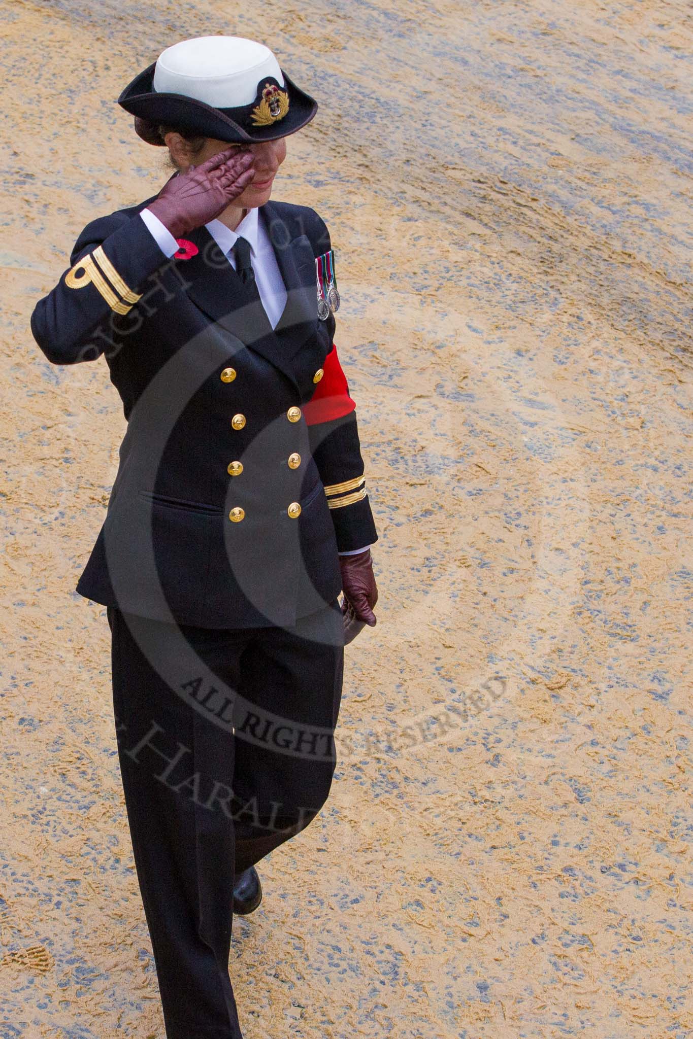 Lord Mayor's Show 2012: A Royal Navy Lieutenant acting as Marshall for the Lord Mayor's Show..
Press stand opposite Mansion House, City of London,
London,
Greater London,
United Kingdom,
on 10 November 2012 at 11:20, image #644