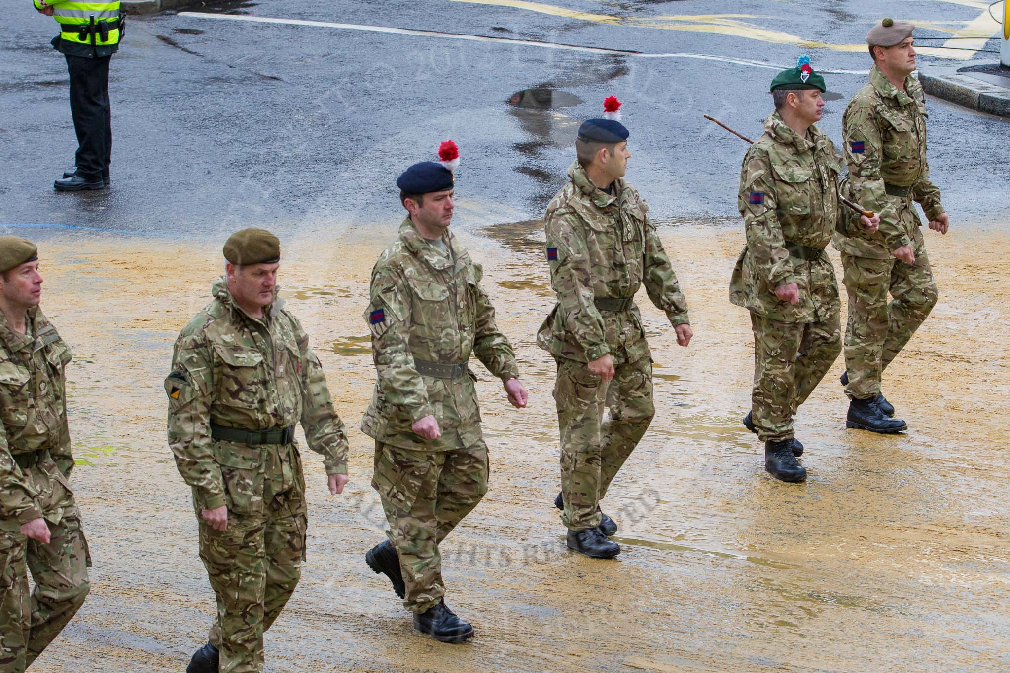 Lord Mayor's Show 2012: Entry 48 - The London Regiment, the only TA infantry battalion based in London..
Press stand opposite Mansion House, City of London,
London,
Greater London,
United Kingdom,
on 10 November 2012 at 11:21, image #665