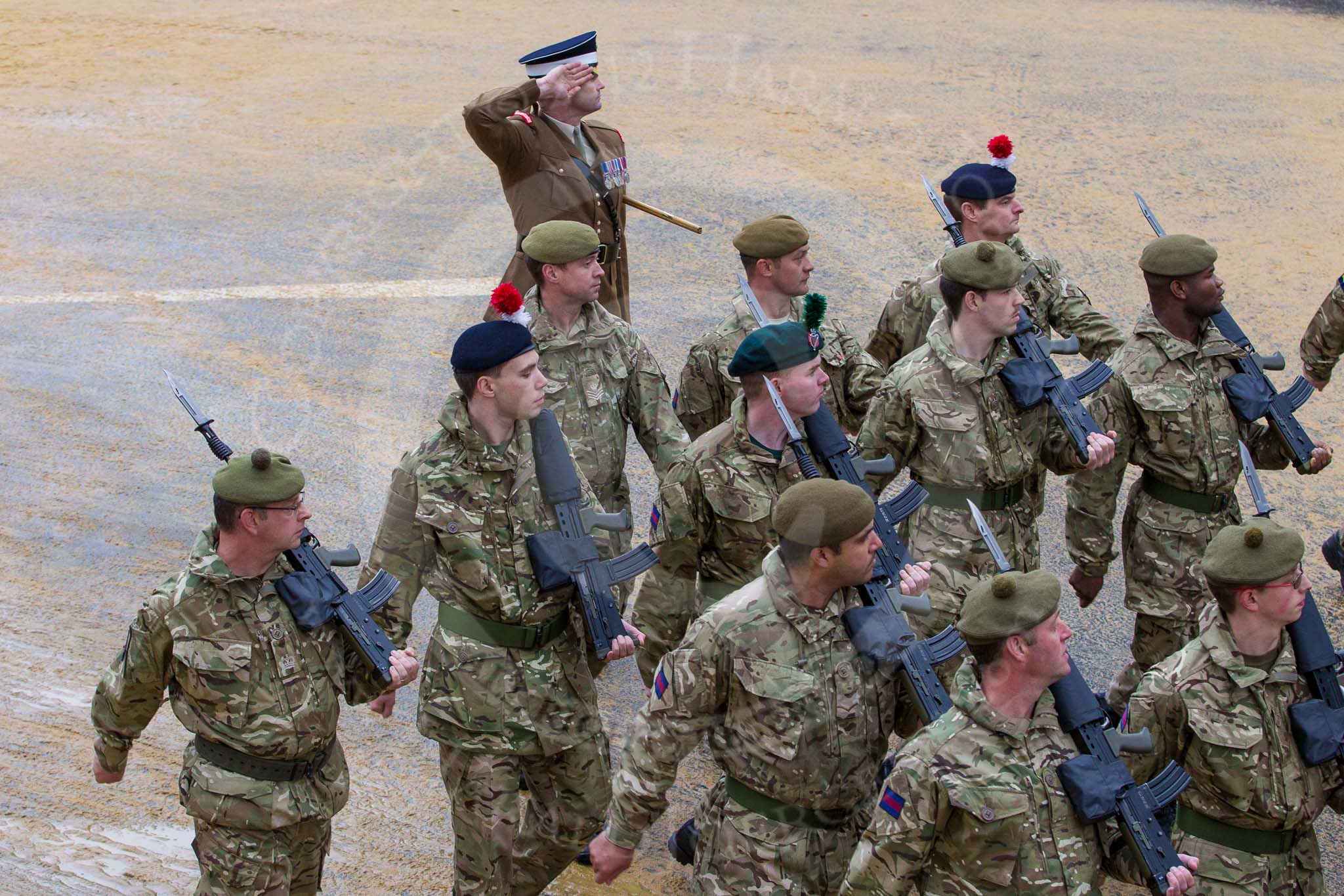 Lord Mayor's Show 2012: Entry 48 - The London Regiment, the only TA infantry battalion based in London..
Press stand opposite Mansion House, City of London,
London,
Greater London,
United Kingdom,
on 10 November 2012 at 11:21, image #681