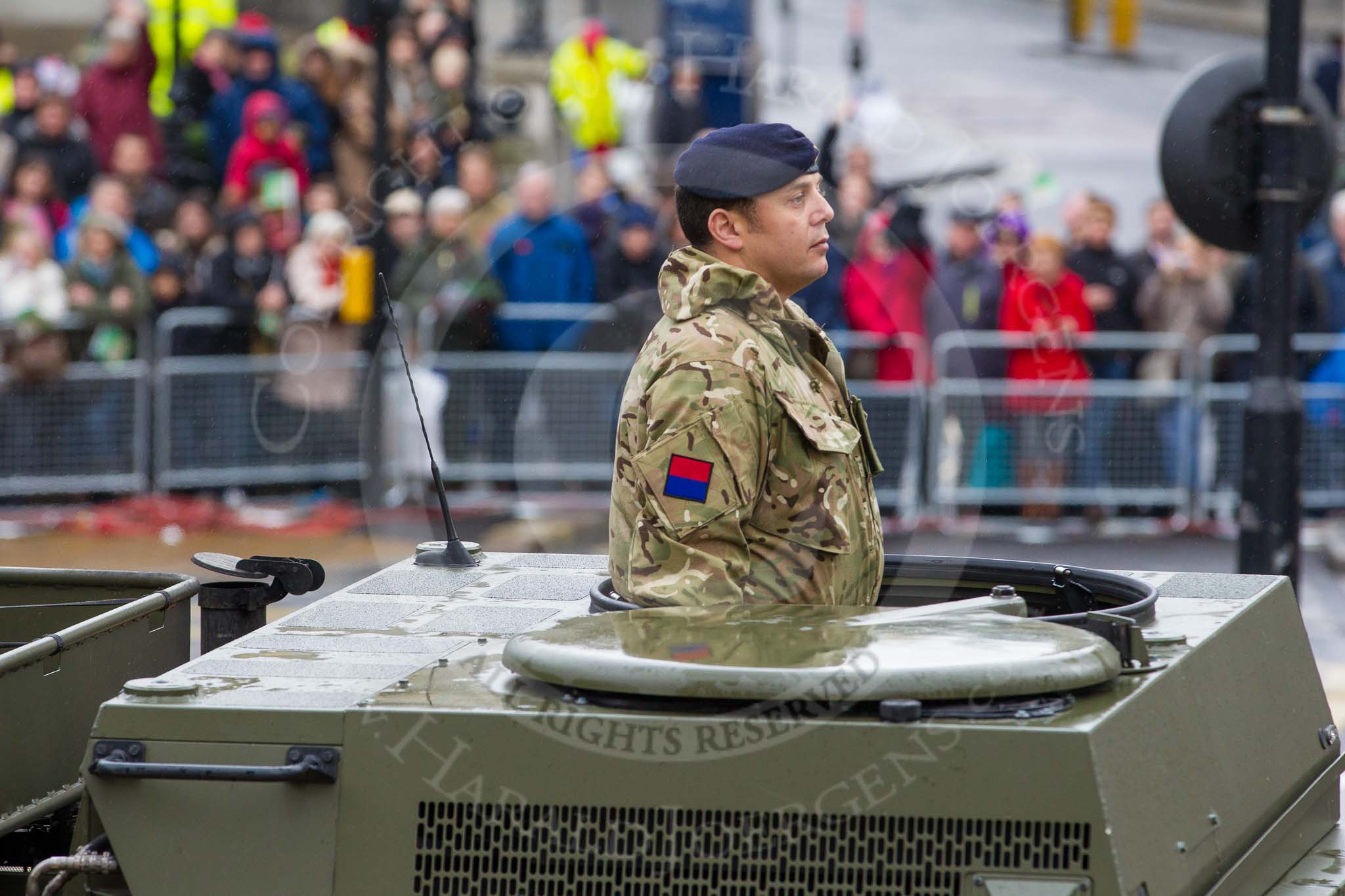 Lord Mayor's Show 2012: Entry 52 - 265 (Home Counties) Battery 106 (Y) Regt RA (V), the 16th Regiment Royal Artillery..
Press stand opposite Mansion House, City of London,
London,
Greater London,
United Kingdom,
on 10 November 2012 at 11:23, image #701