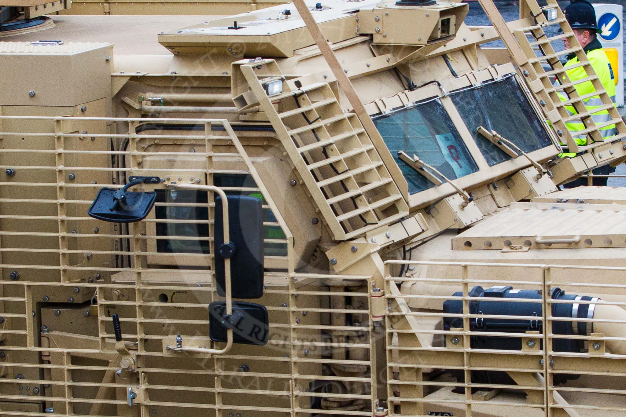 Lord Mayor's Show 2012: Entry 53 - 221 Field Squadron (Explosive Ordnance Disposal) (V)..
Press stand opposite Mansion House, City of London,
London,
Greater London,
United Kingdom,
on 10 November 2012 at 11:23, image #712