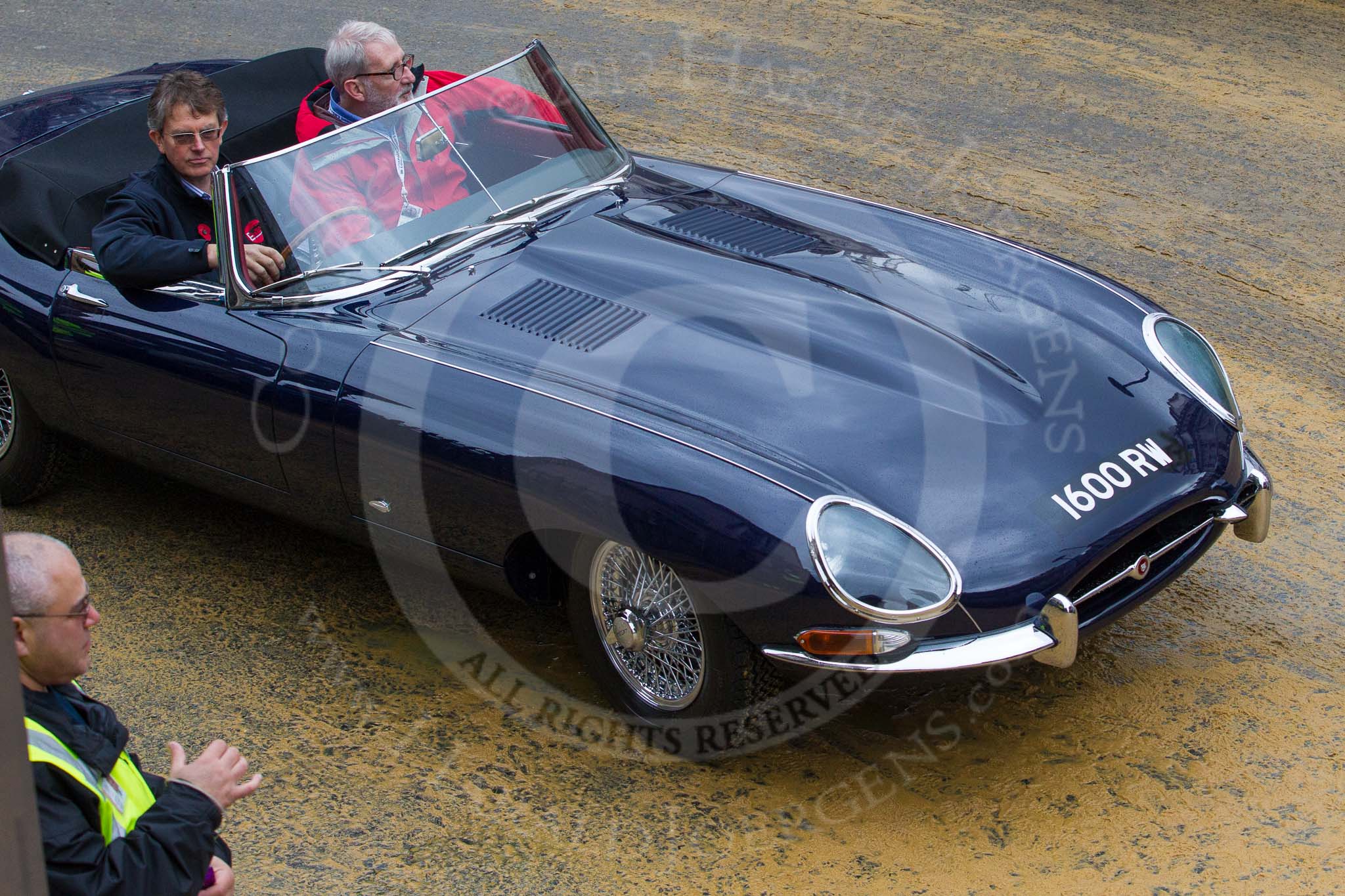 Lord Mayor's Show 2012: Entry 59 - Jaguar, here a classic E-type..
Press stand opposite Mansion House, City of London,
London,
Greater London,
United Kingdom,
on 10 November 2012 at 11:26, image #765