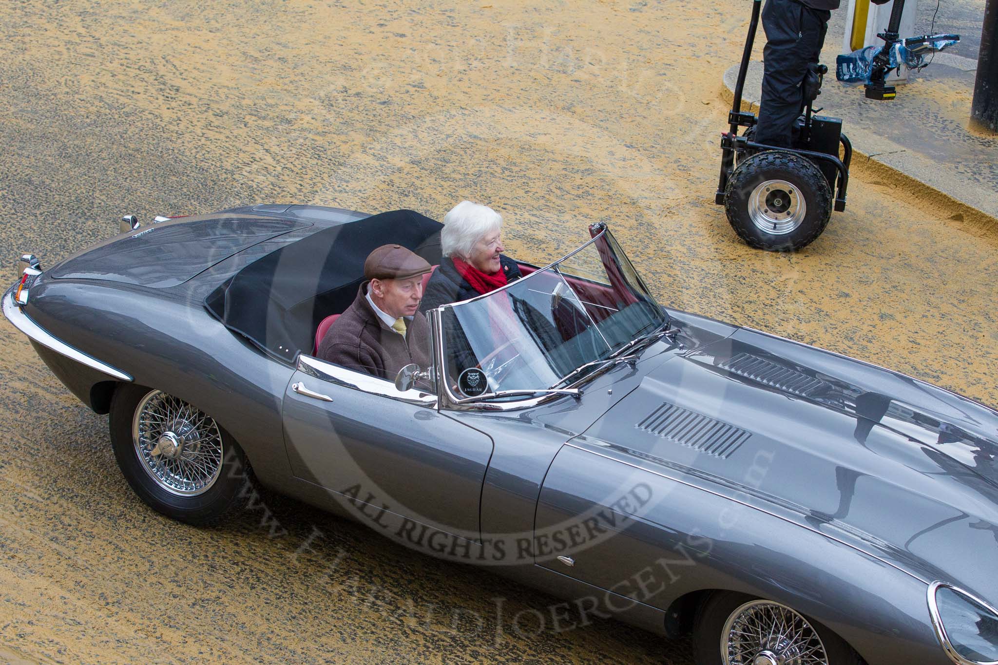 Lord Mayor's Show 2012: Entry 59 - Jaguar, here a classic E-type..
Press stand opposite Mansion House, City of London,
London,
Greater London,
United Kingdom,
on 10 November 2012 at 11:26, image #768