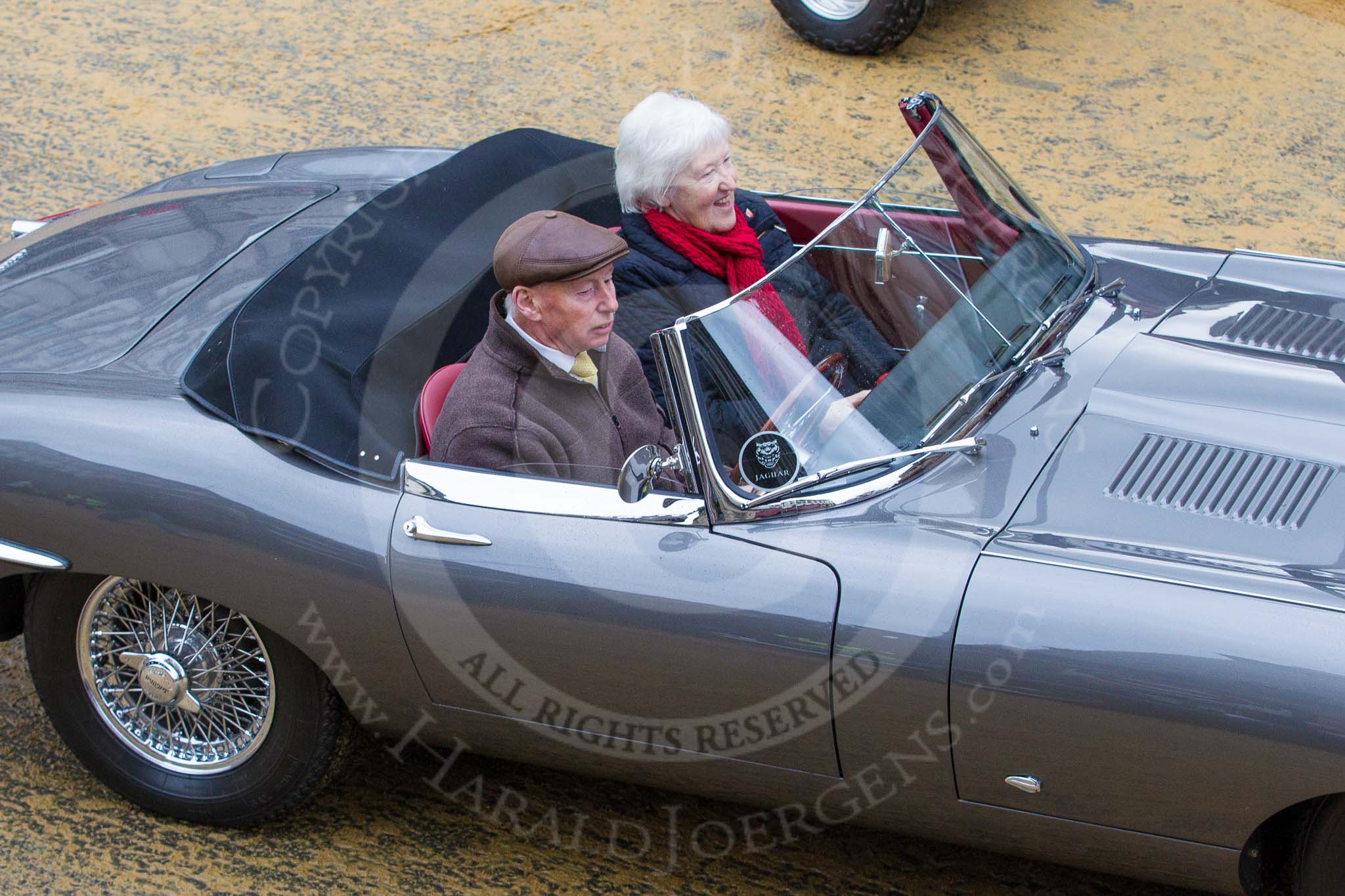 Lord Mayor's Show 2012: Entry 59 - Jaguar, here a classic E-type..
Press stand opposite Mansion House, City of London,
London,
Greater London,
United Kingdom,
on 10 November 2012 at 11:26, image #769