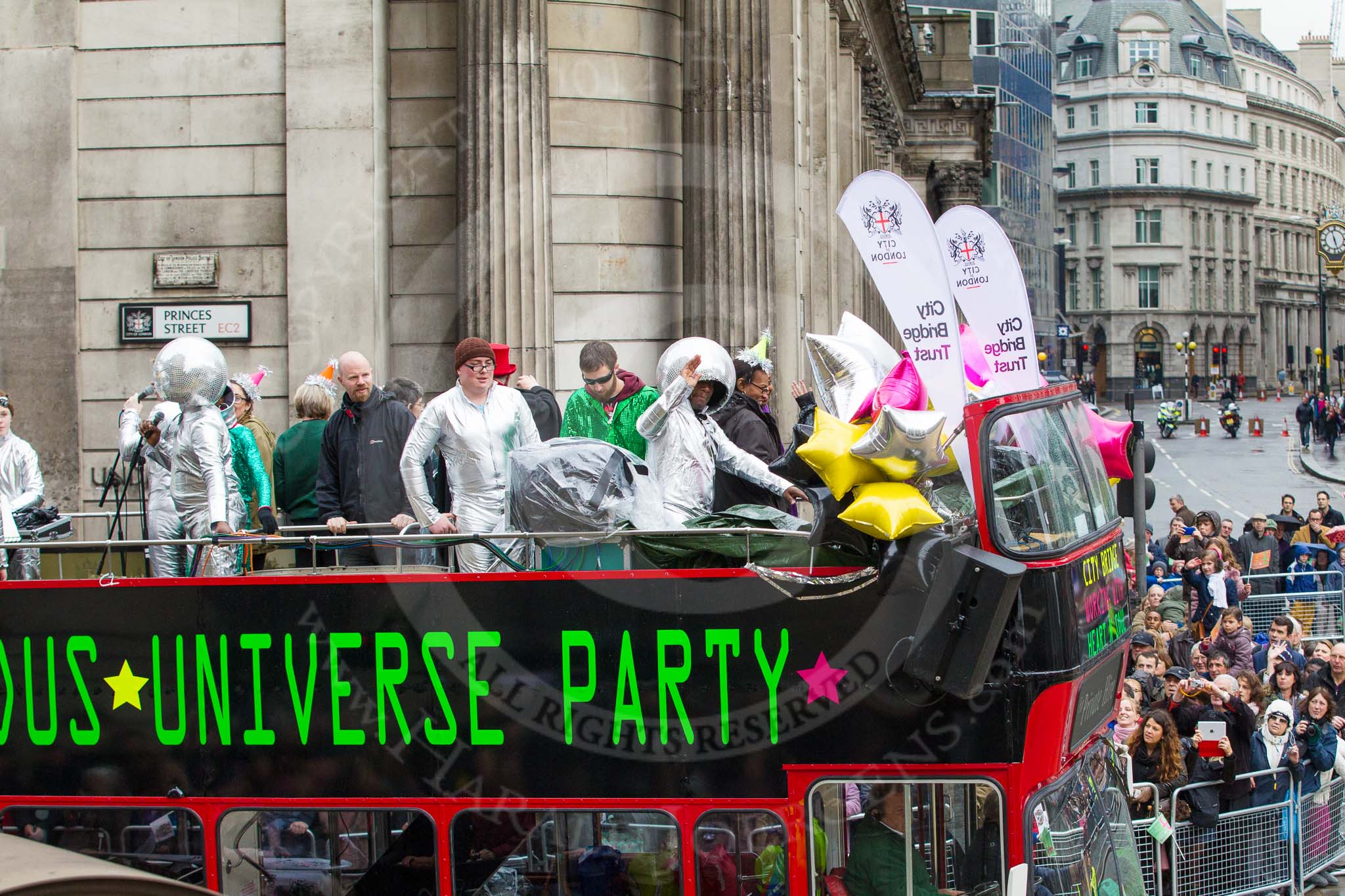 Lord Mayor's Show 2012: Entry 60 - City Bridge Trust working with Heart n Soul..
Press stand opposite Mansion House, City of London,
London,
Greater London,
United Kingdom,
on 10 November 2012 at 11:27, image #786