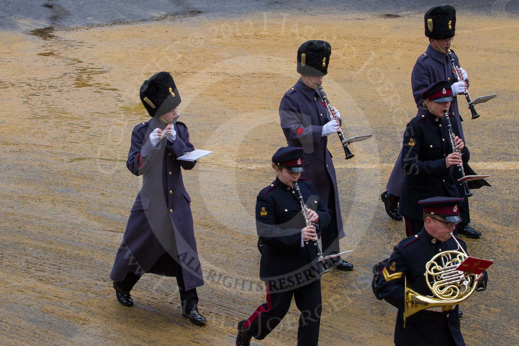 Lord Mayor's Show 2012: Entry 61 - Army Medical Services Band (V)..
Press stand opposite Mansion House, City of London,
London,
Greater London,
United Kingdom,
on 10 November 2012 at 11:28, image #808
