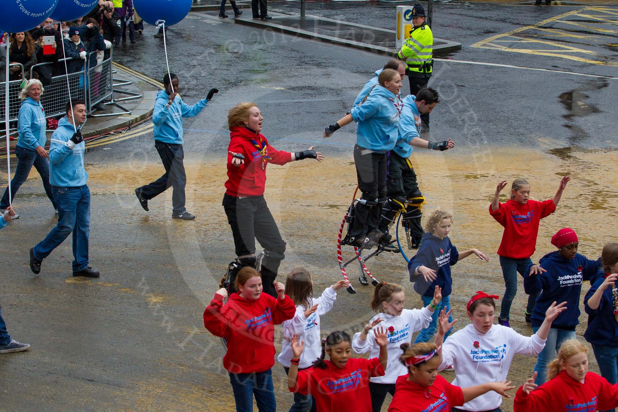 Lord Mayor's Show 2012: Entry 69 - Jack Petchey Foundation..
Press stand opposite Mansion House, City of London,
London,
Greater London,
United Kingdom,
on 10 November 2012 at 11:30, image #875