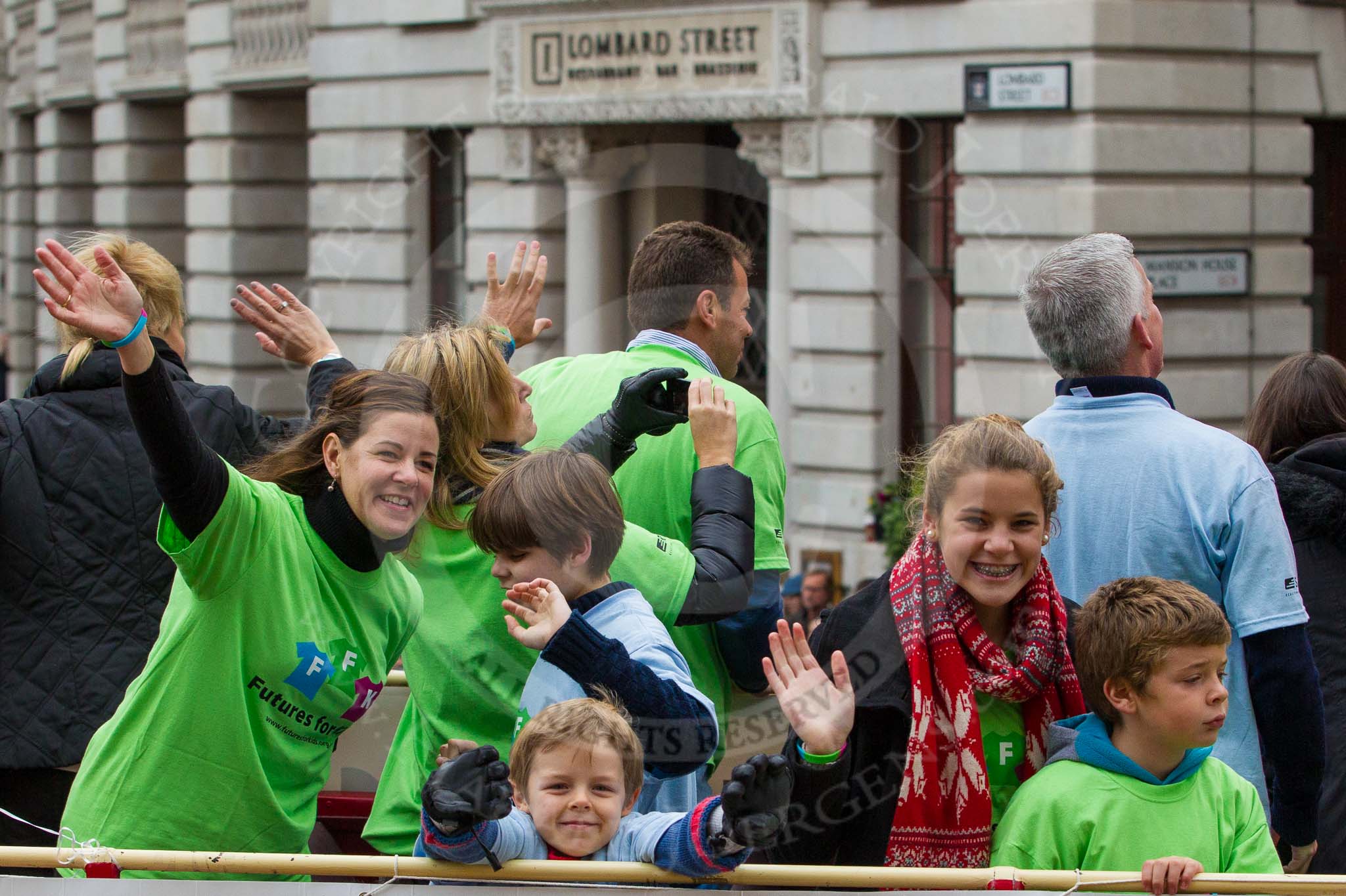 Lord Mayor's Show 2012: Entry 70 - Futures for Kids (ffk)..
Press stand opposite Mansion House, City of London,
London,
Greater London,
United Kingdom,
on 10 November 2012 at 11:30, image #885