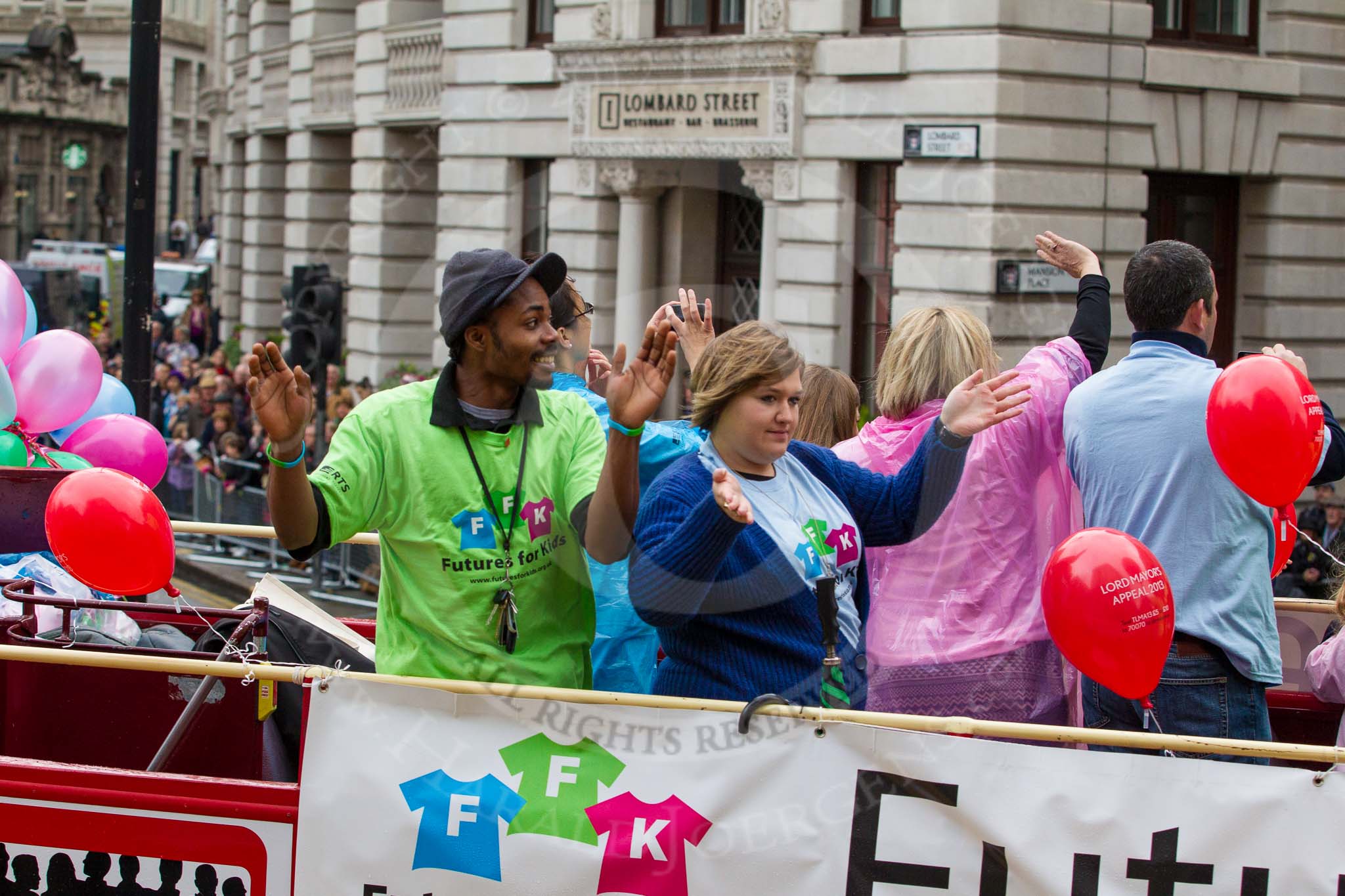 Lord Mayor's Show 2012: Entry 70 - Futures for Kids (ffk)..
Press stand opposite Mansion House, City of London,
London,
Greater London,
United Kingdom,
on 10 November 2012 at 11:30, image #887