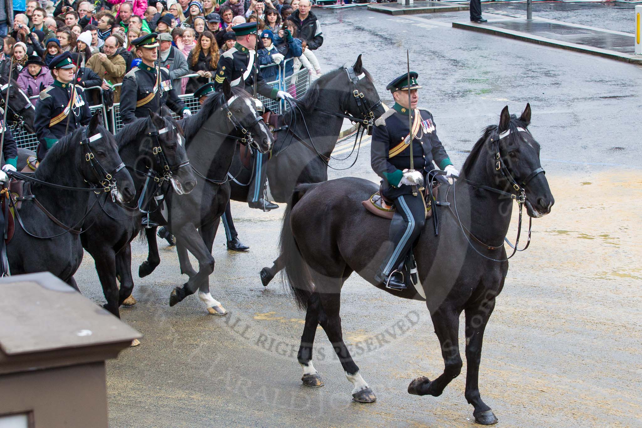 Lord Mayor's Show 2012: Entry 73 - 71 (City of London) Yeomanry Signal Regiment..
Press stand opposite Mansion House, City of London,
London,
Greater London,
United Kingdom,
on 10 November 2012 at 11:31, image #909