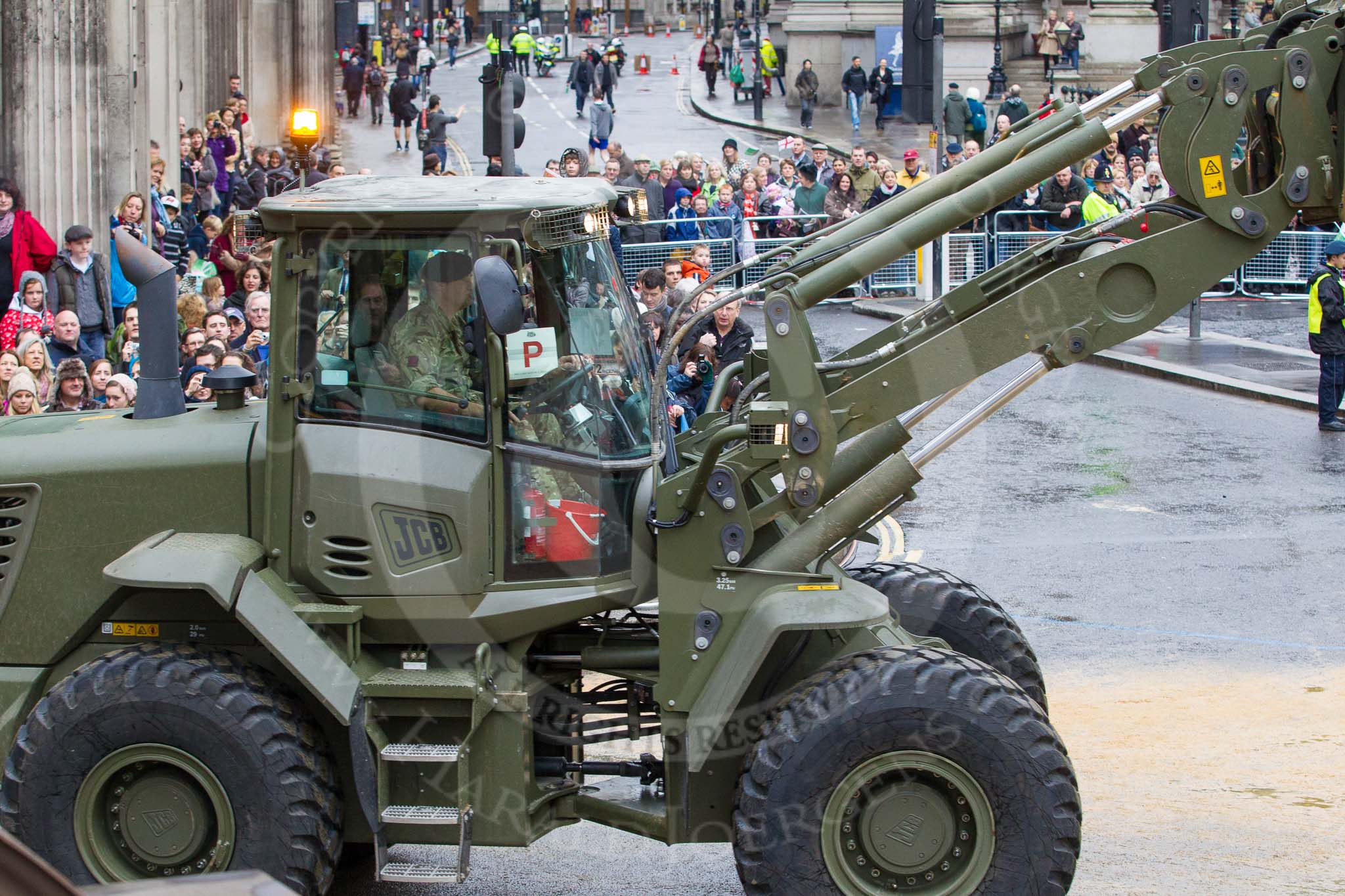 Lord Mayor's Show 2012: Entry 91 - 131 Independent Commando Squadron RE (Volunteers)..
Press stand opposite Mansion House, City of London,
London,
Greater London,
United Kingdom,
on 10 November 2012 at 11:40, image #1204