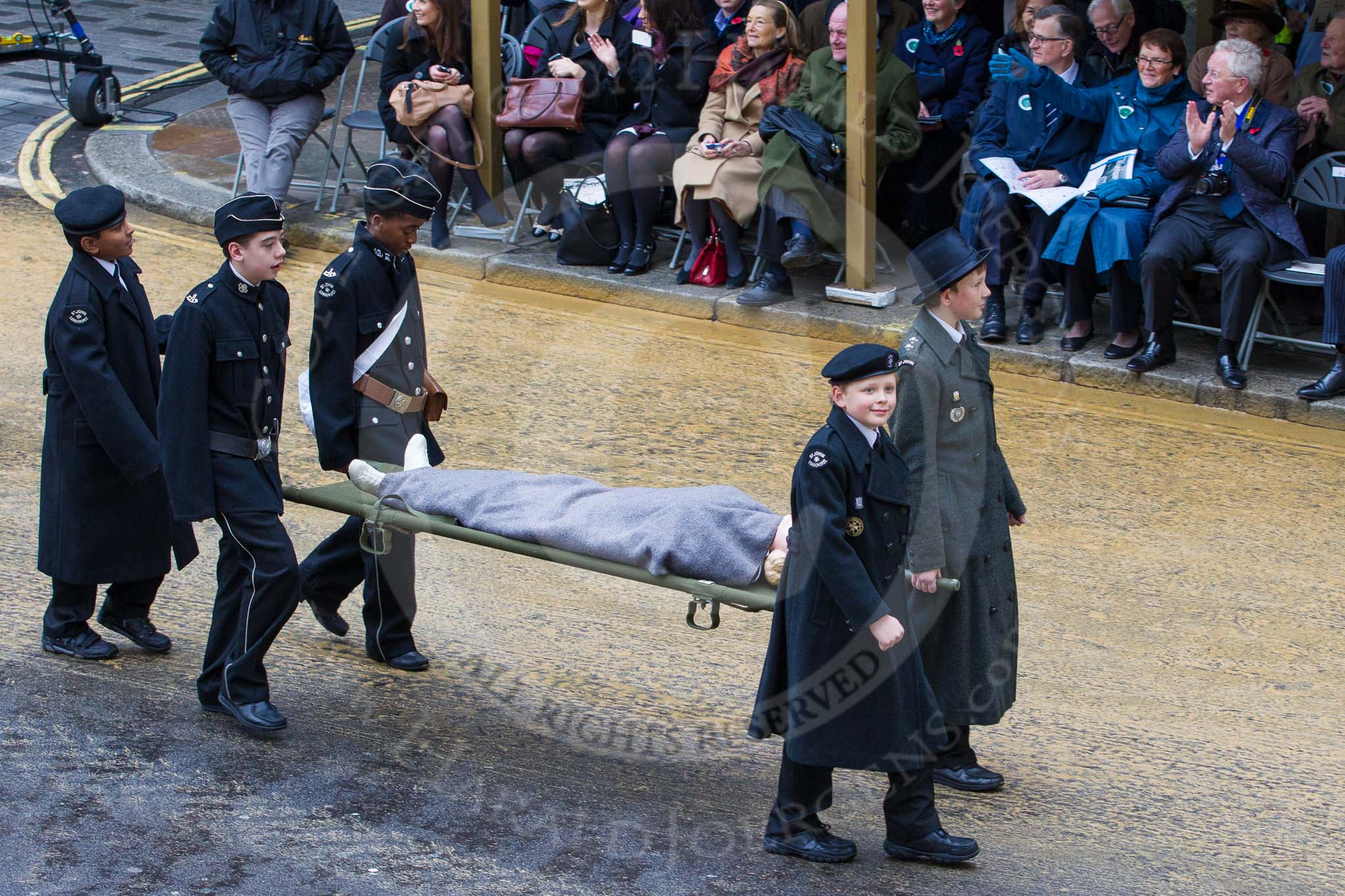 Lord Mayor's Show 2012: Entry 93 - St John Ambulance..
Press stand opposite Mansion House, City of London,
London,
Greater London,
United Kingdom,
on 10 November 2012 at 11:41, image #1238