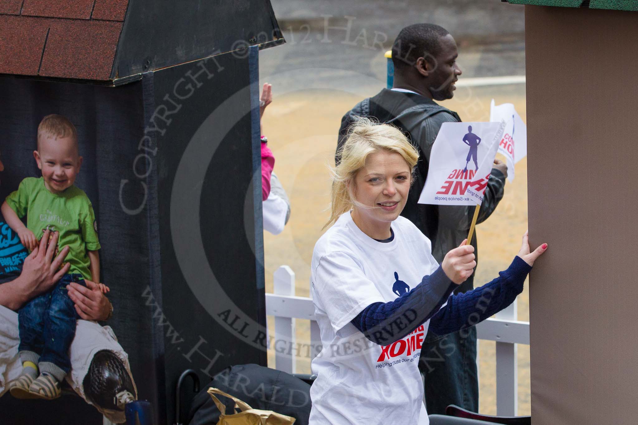 Lord Mayor's Show 2012: Entry 94 - Coming Home, the fundraising campaign for the charity Haig Housing Trust..
Press stand opposite Mansion House, City of London,
London,
Greater London,
United Kingdom,
on 10 November 2012 at 11:42, image #1247