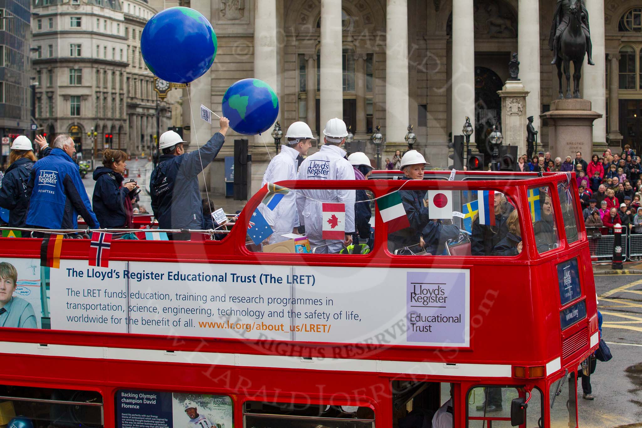 Lord Mayor's Show 2012: Entry 103 - Lloyd’s Register..
Press stand opposite Mansion House, City of London,
London,
Greater London,
United Kingdom,
on 10 November 2012 at 11:50, image #1398