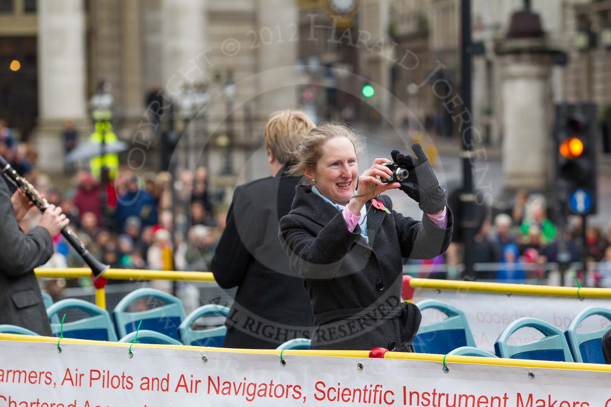 Lord Mayor's Show 2012: Entrry 104 - Modern Livery Companies, representing 26 Livery Companies..
Press stand opposite Mansion House, City of London,
London,
Greater London,
United Kingdom,
on 10 November 2012 at 11:51, image #1408