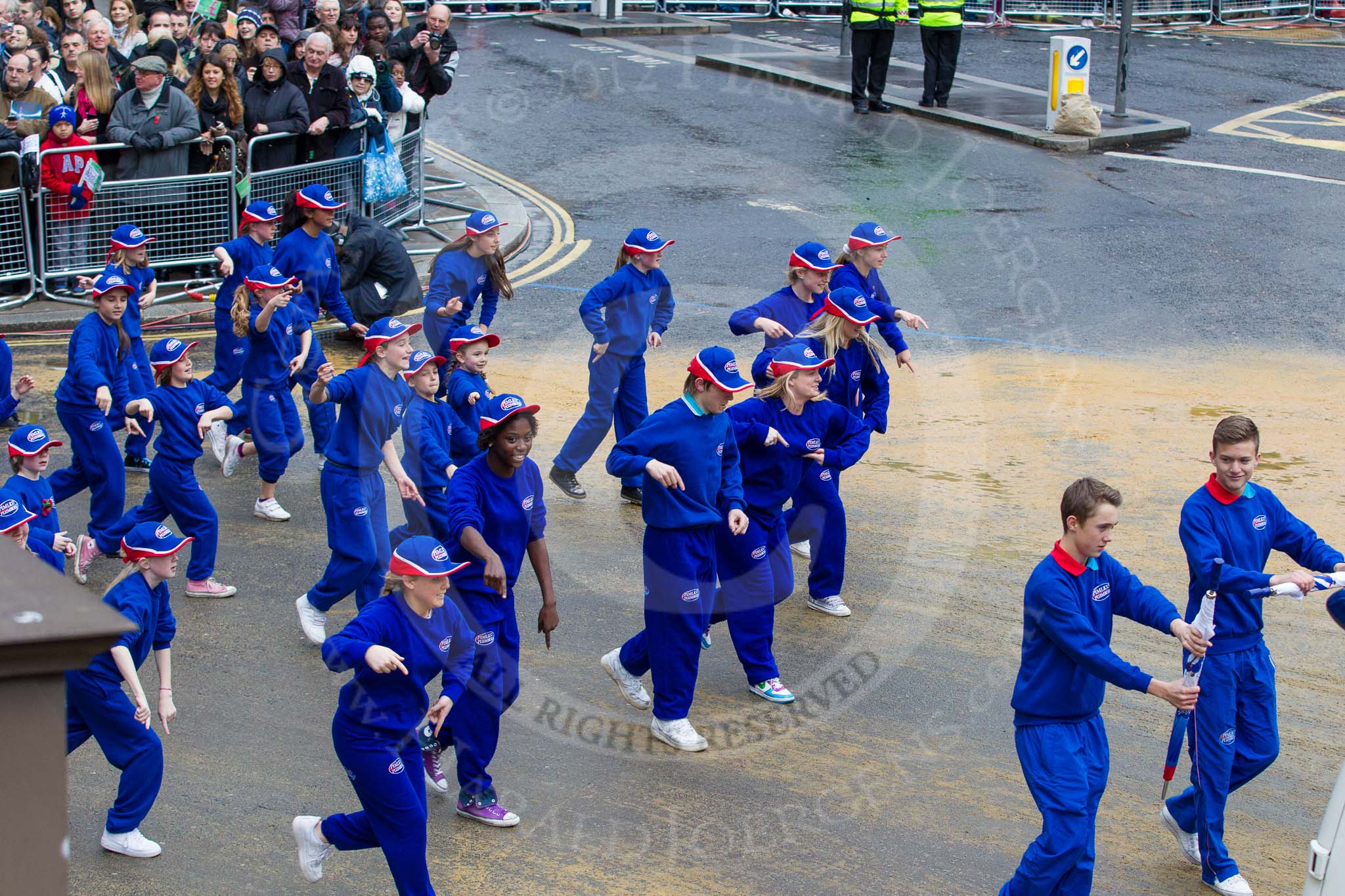 Lord Mayor's Show 2012: Entry 107 - Pimlico Plumbers..
Press stand opposite Mansion House, City of London,
London,
Greater London,
United Kingdom,
on 10 November 2012 at 11:54, image #1514