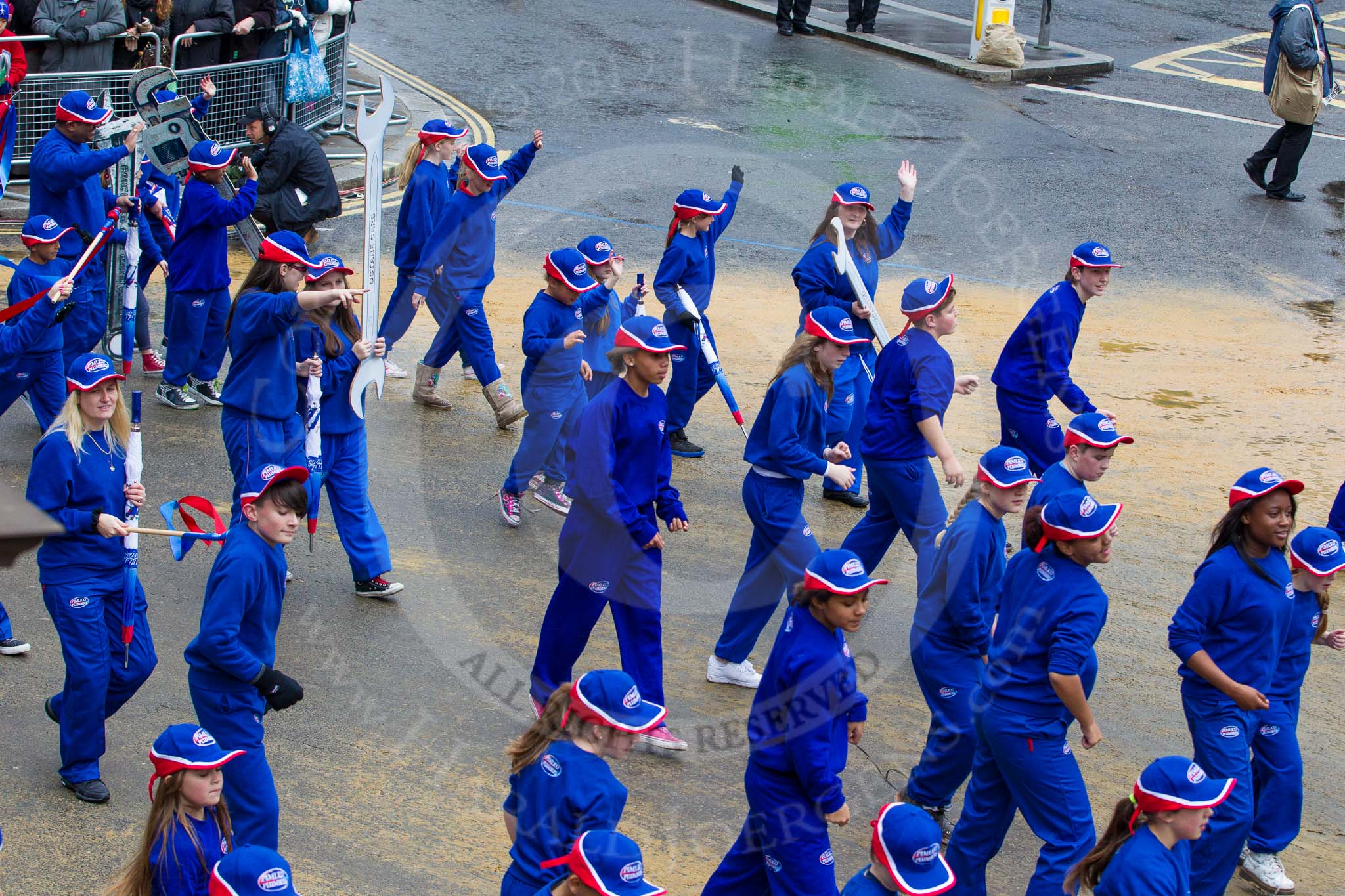 Lord Mayor's Show 2012: Entry 107 - Pimlico Plumbers..
Press stand opposite Mansion House, City of London,
London,
Greater London,
United Kingdom,
on 10 November 2012 at 11:54, image #1525