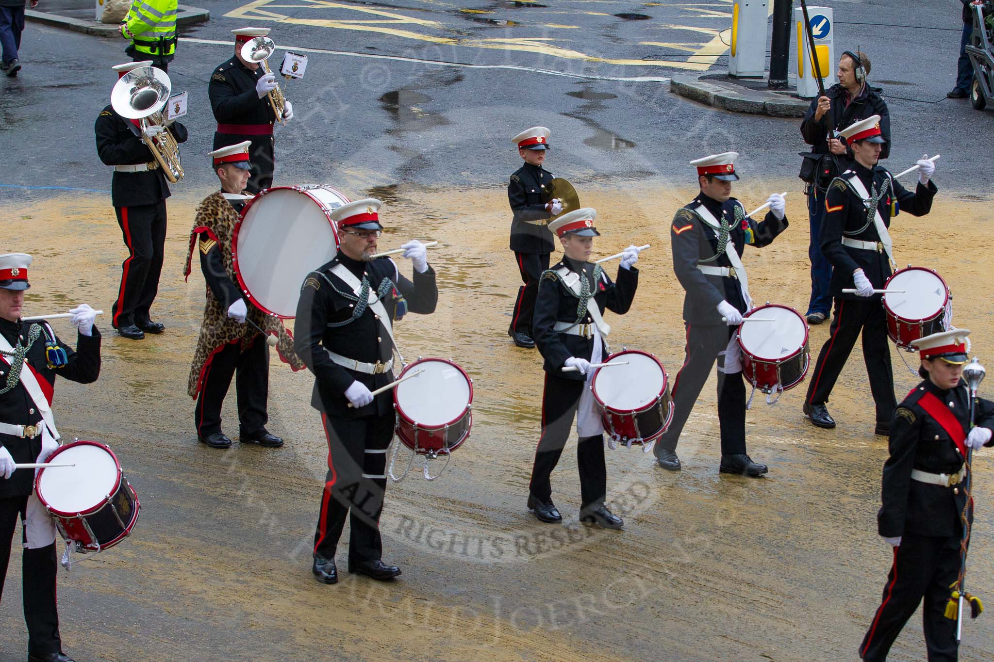 Lord Mayor's Show 2012: Entry 111 - Surbiton Royal British Legion Band..
Press stand opposite Mansion House, City of London,
London,
Greater London,
United Kingdom,
on 10 November 2012 at 11:56, image #1596