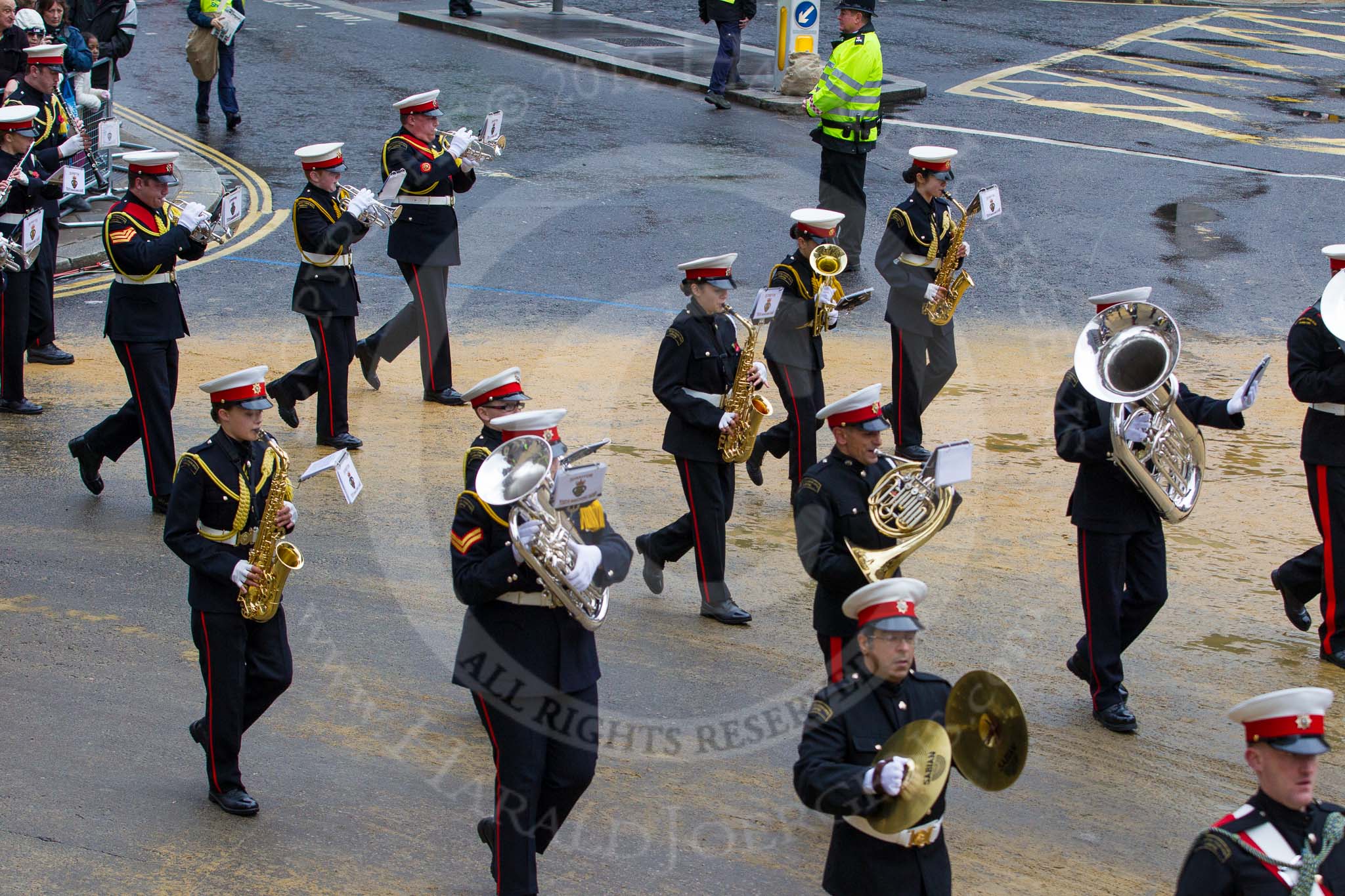 Lord Mayor's Show 2012: Entry 111 - Surbiton Royal British Legion Band..
Press stand opposite Mansion House, City of London,
London,
Greater London,
United Kingdom,
on 10 November 2012 at 11:56, image #1600