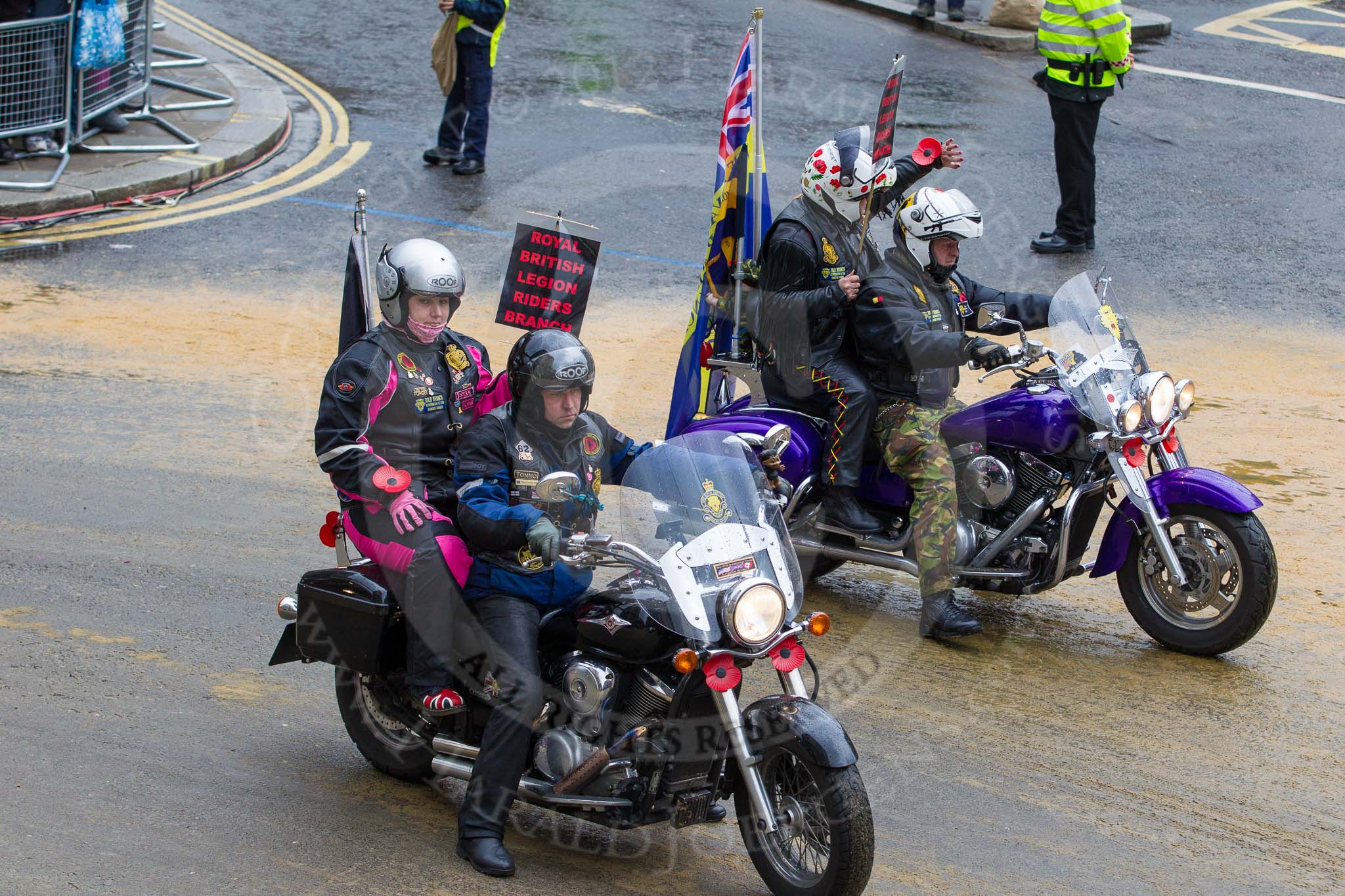 Lord Mayor's Show 2012: Entry 112 - Royal British Legion..
Press stand opposite Mansion House, City of London,
London,
Greater London,
United Kingdom,
on 10 November 2012 at 11:56, image #1612